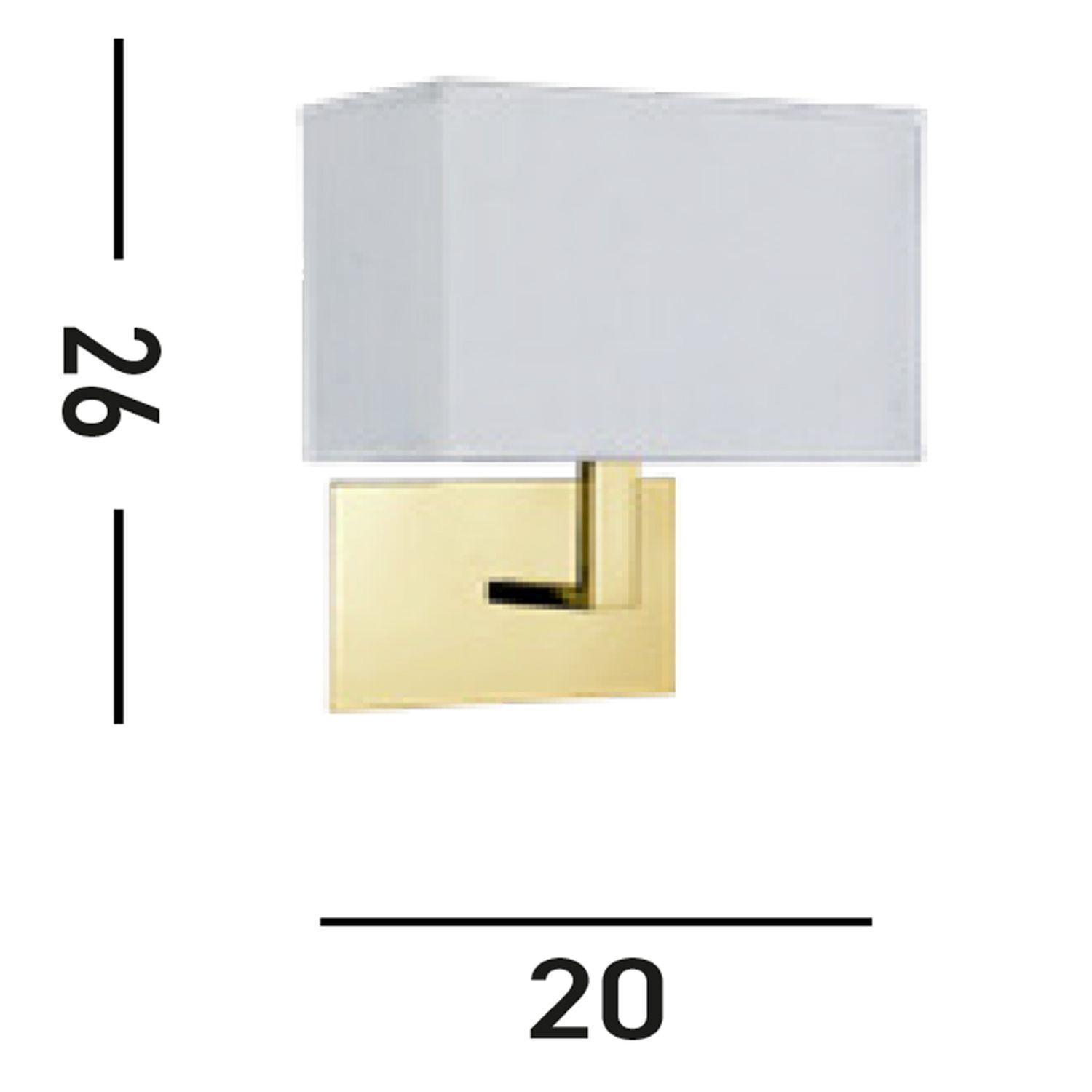 Wandleuchte Stoff Metall blendarm H:26 cm mit Schalter Wandlampe, Wandleuchte, Metall, Gold, Grau