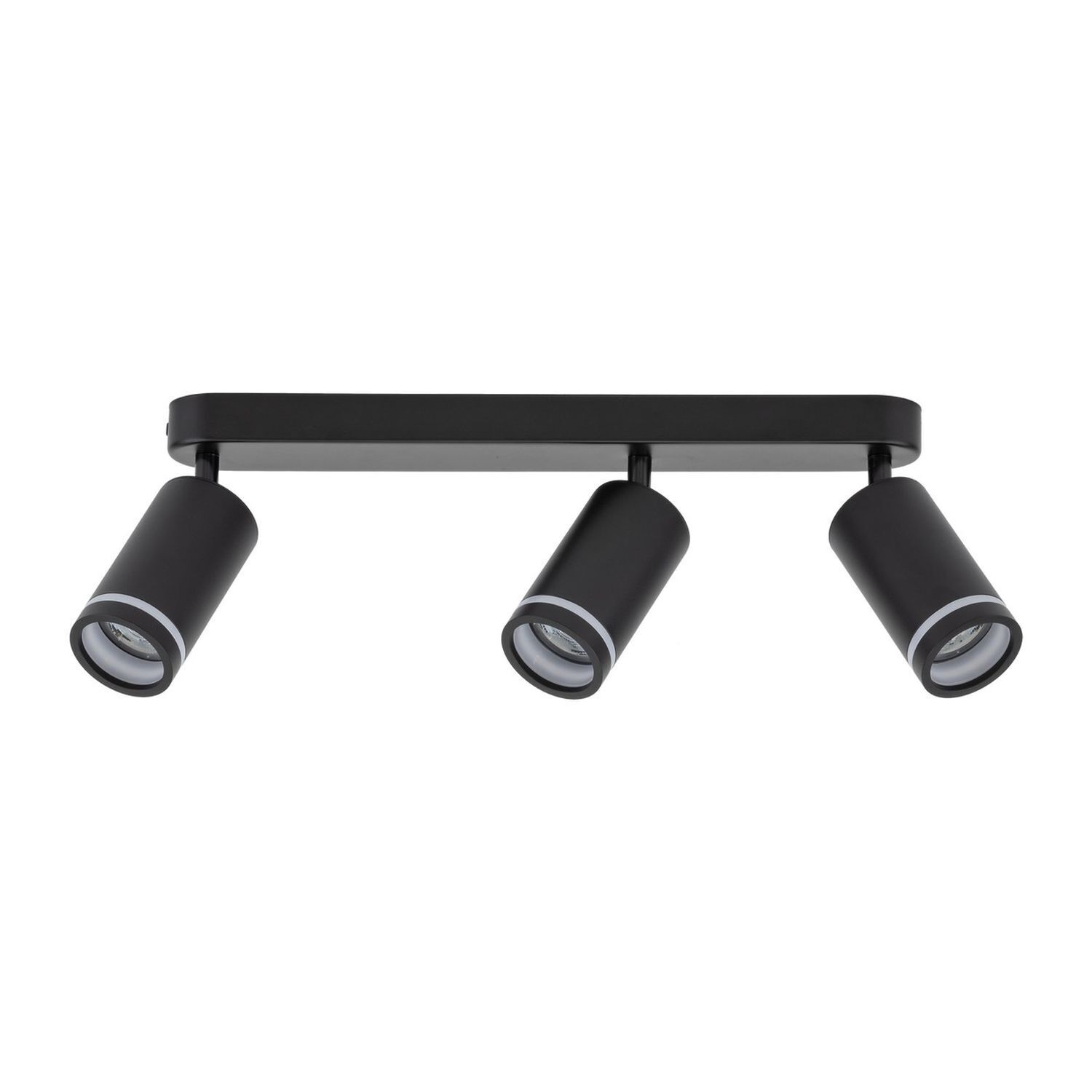 Deckenstrahler 3-flammig Schwarz 55 cm lang Metall GU10