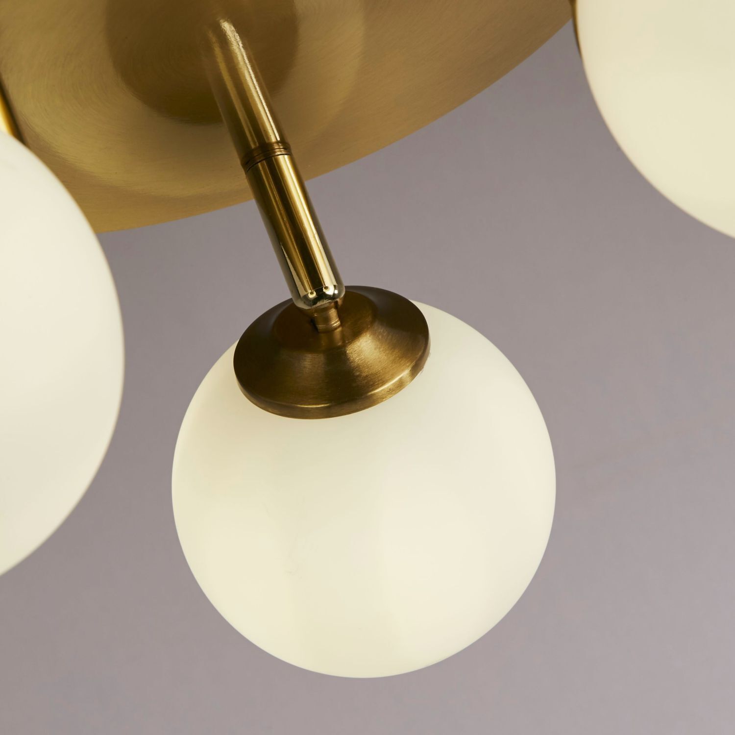 Deckenstrahler 3-flammig G9 in Gold Weiß Ø 34 cm