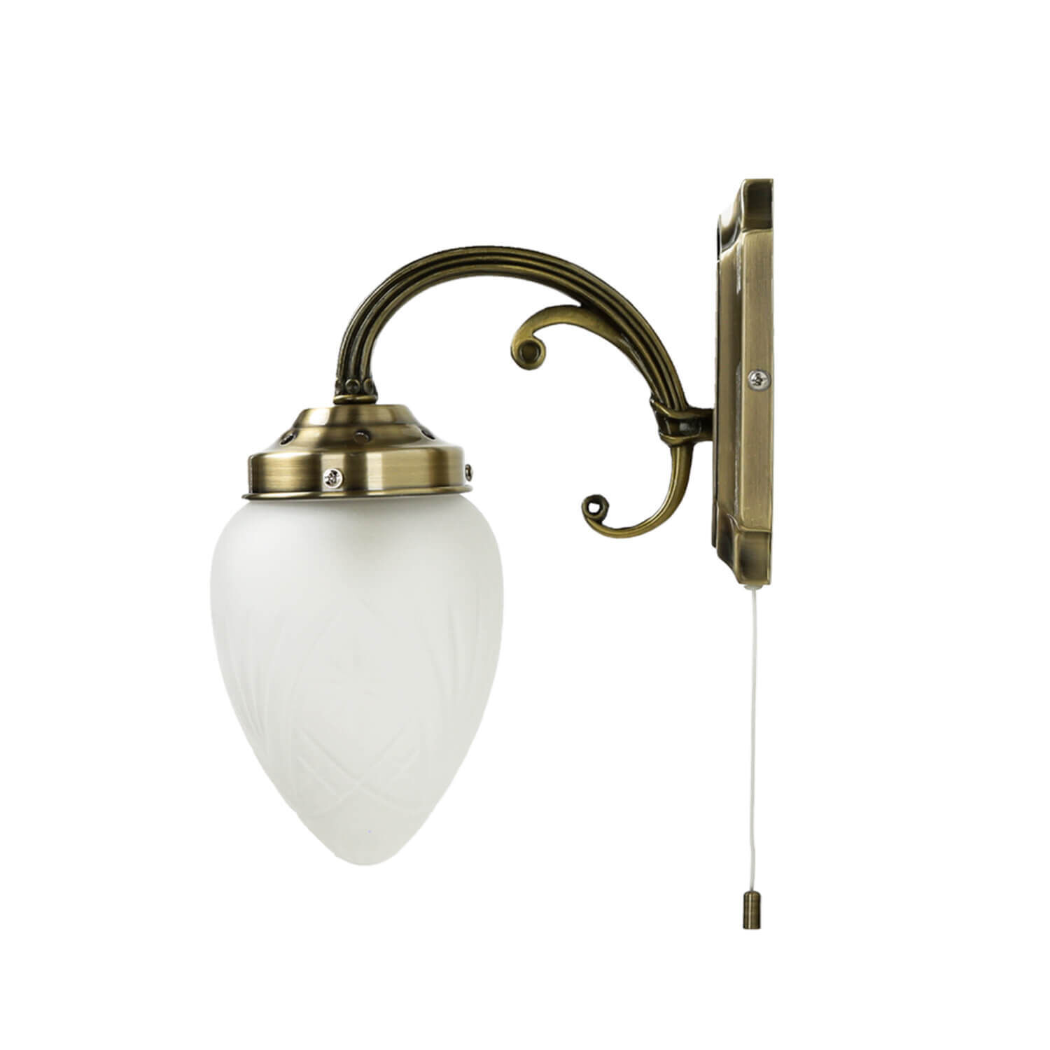 Jugendstil Wandleuchte Wandlampe Zugschalter E14 MAYA