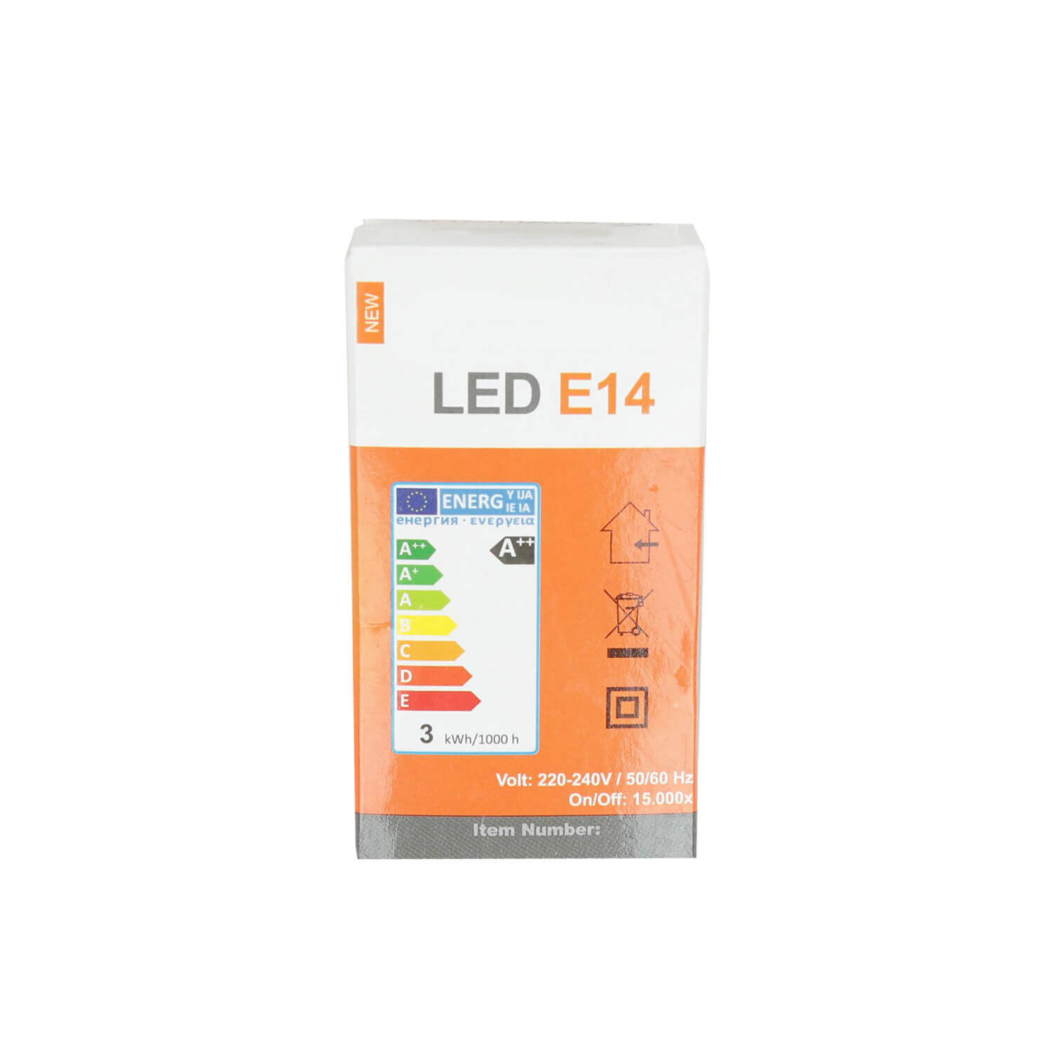 LED Leuchtmittel E14 3 Watt 2800 K warmweiß - LM10047 Flasche, Kosmetik, Sonnenschutz