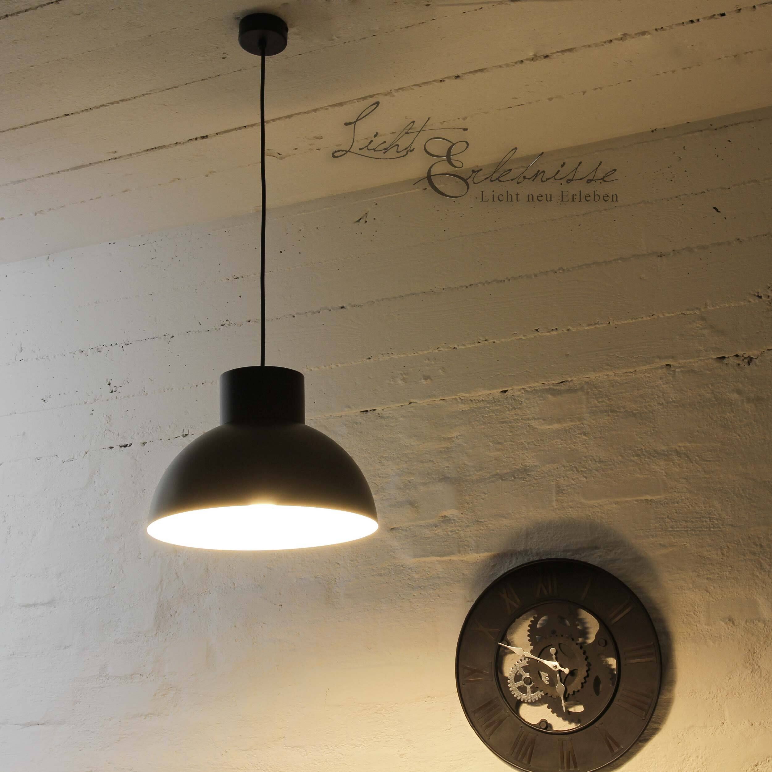 Vintage Loftleuchte Hängeleuchte schwarz Lampe, Leuchte