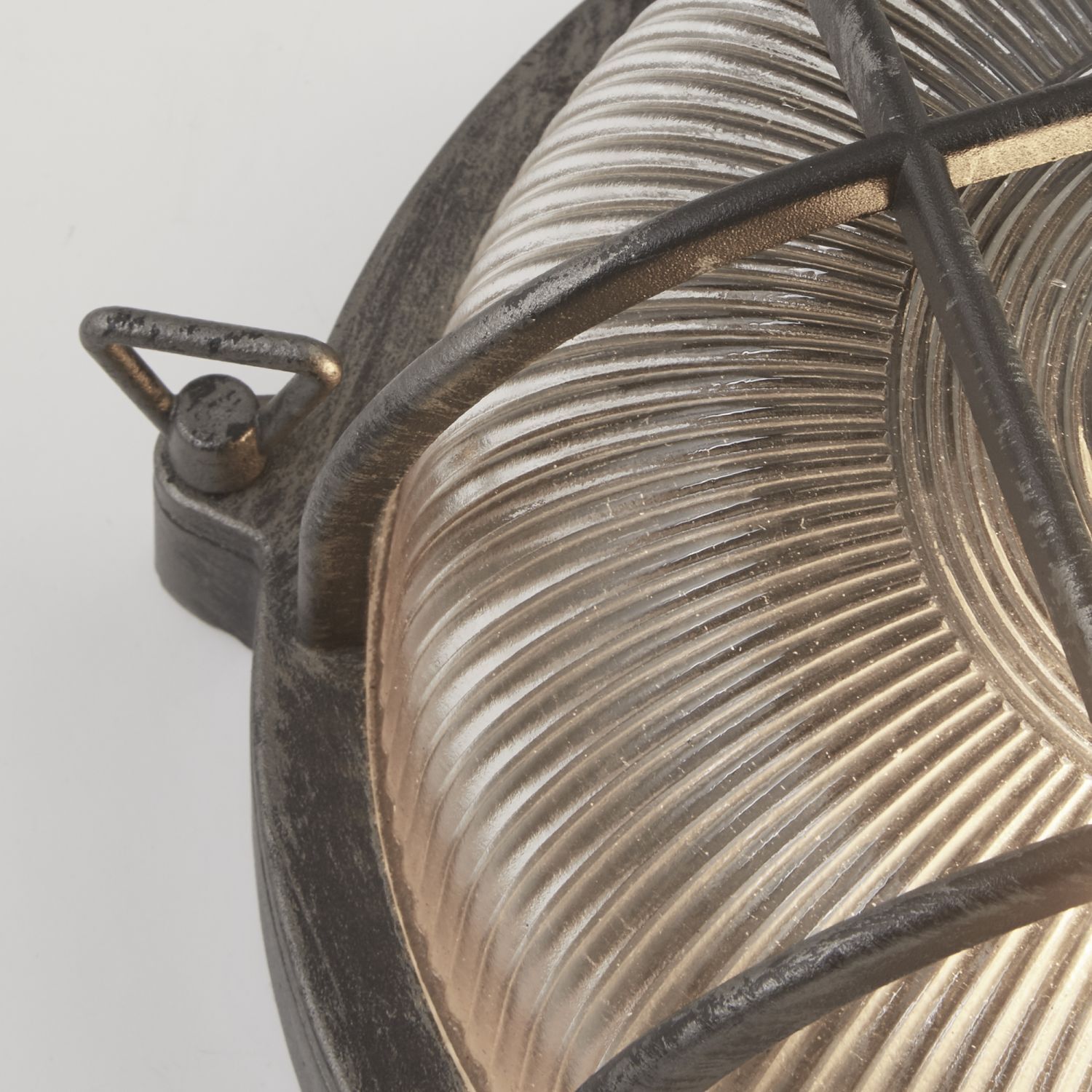 Wandleuchte außen in Silber Antik Maritim Ø 26,5 cm IP44