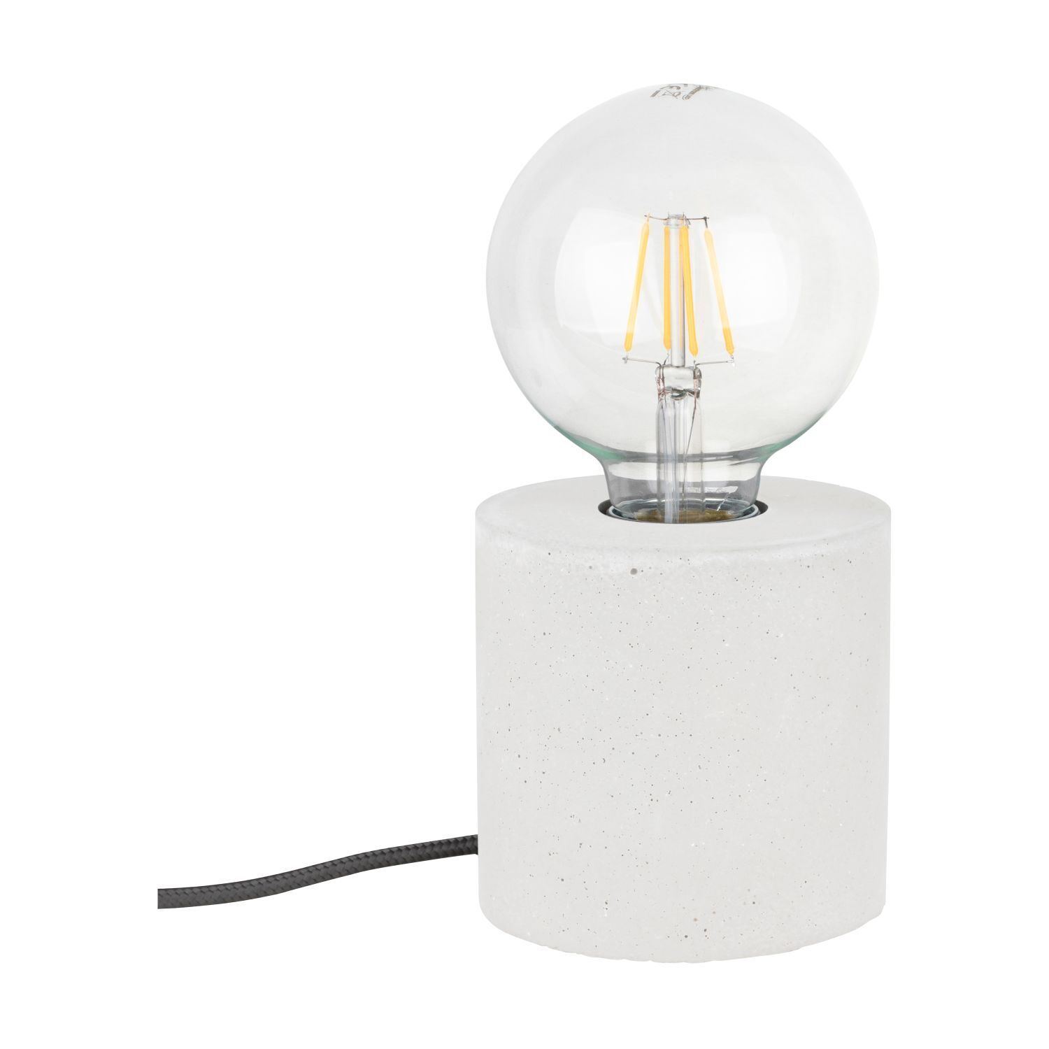 Kleine Tischlampe mit Schalter Beton Ø10cm Modern Licht, Lampe, Tischlampe