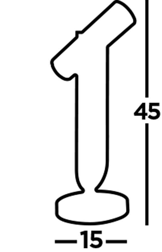 Tischleuchte Metall 45 cm GU10 Schwarz verstellbar