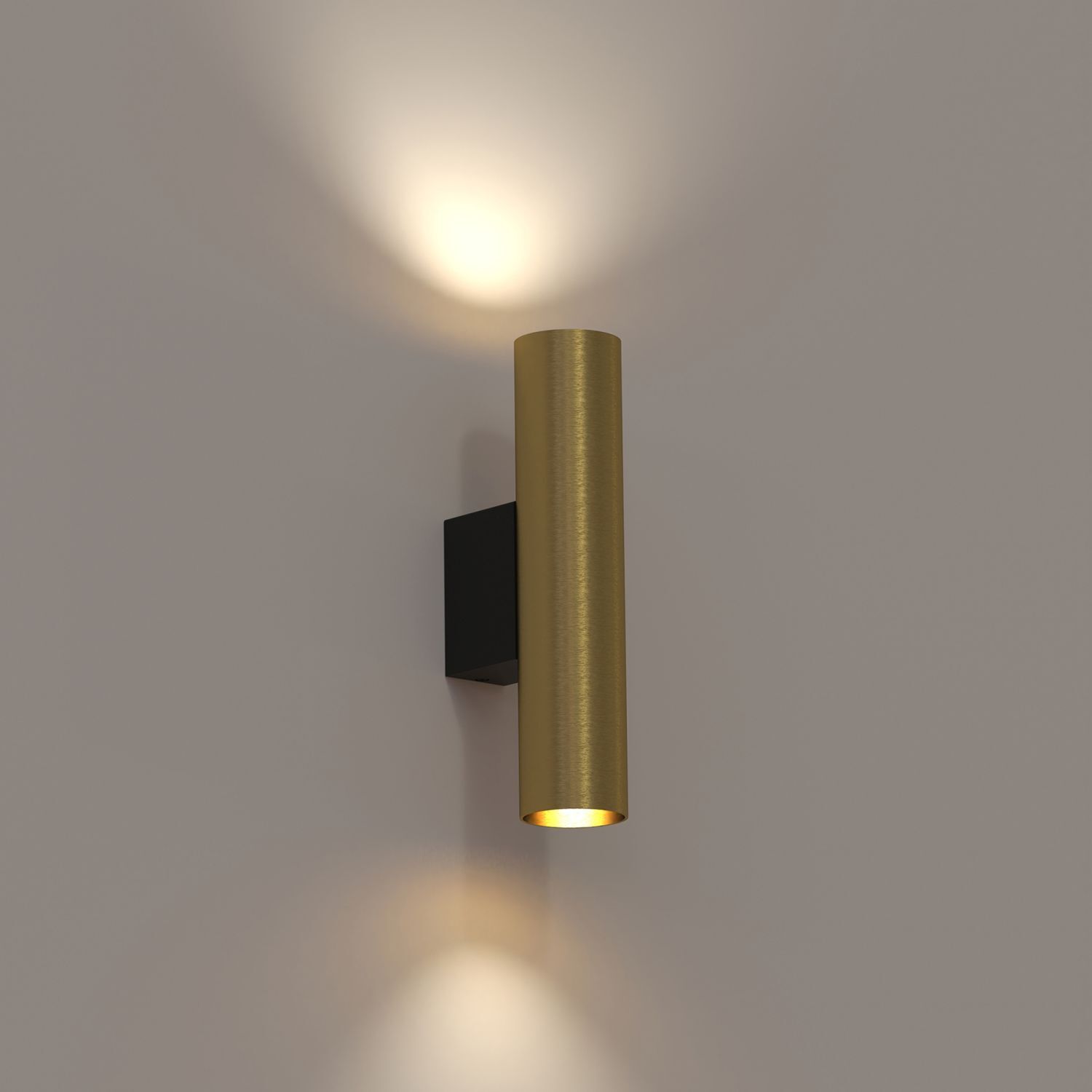 Wandlampe Messing Up Down 2-flammig GU10 R35 innen Flur Treppe