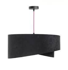 Hängeleuchte rund Ø 50 cm Stoff Velours Optik Tropical E27 Lampe