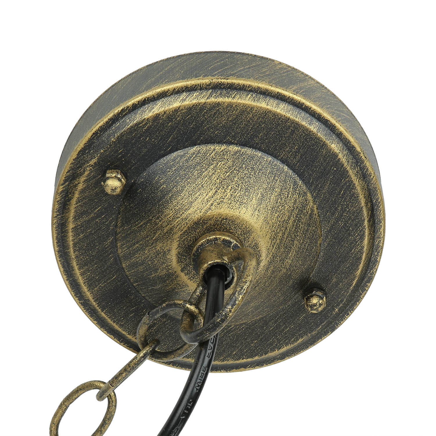 Rustikale Pendelleuchte Gold Antik für Außen WIEN Bronze