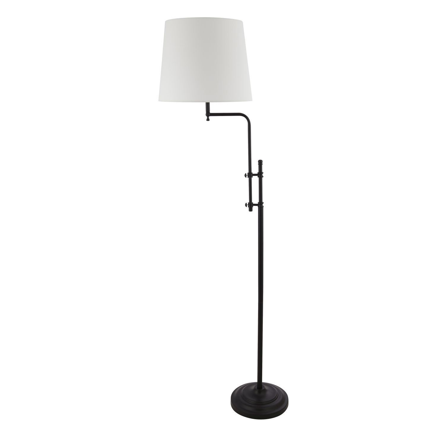 Stehleuchte verstellbar 140-158 cm Stoff Metall Rustikal E27