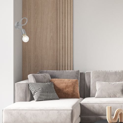Moderne Wandlampe Grau Metall MADALYNN Lampe