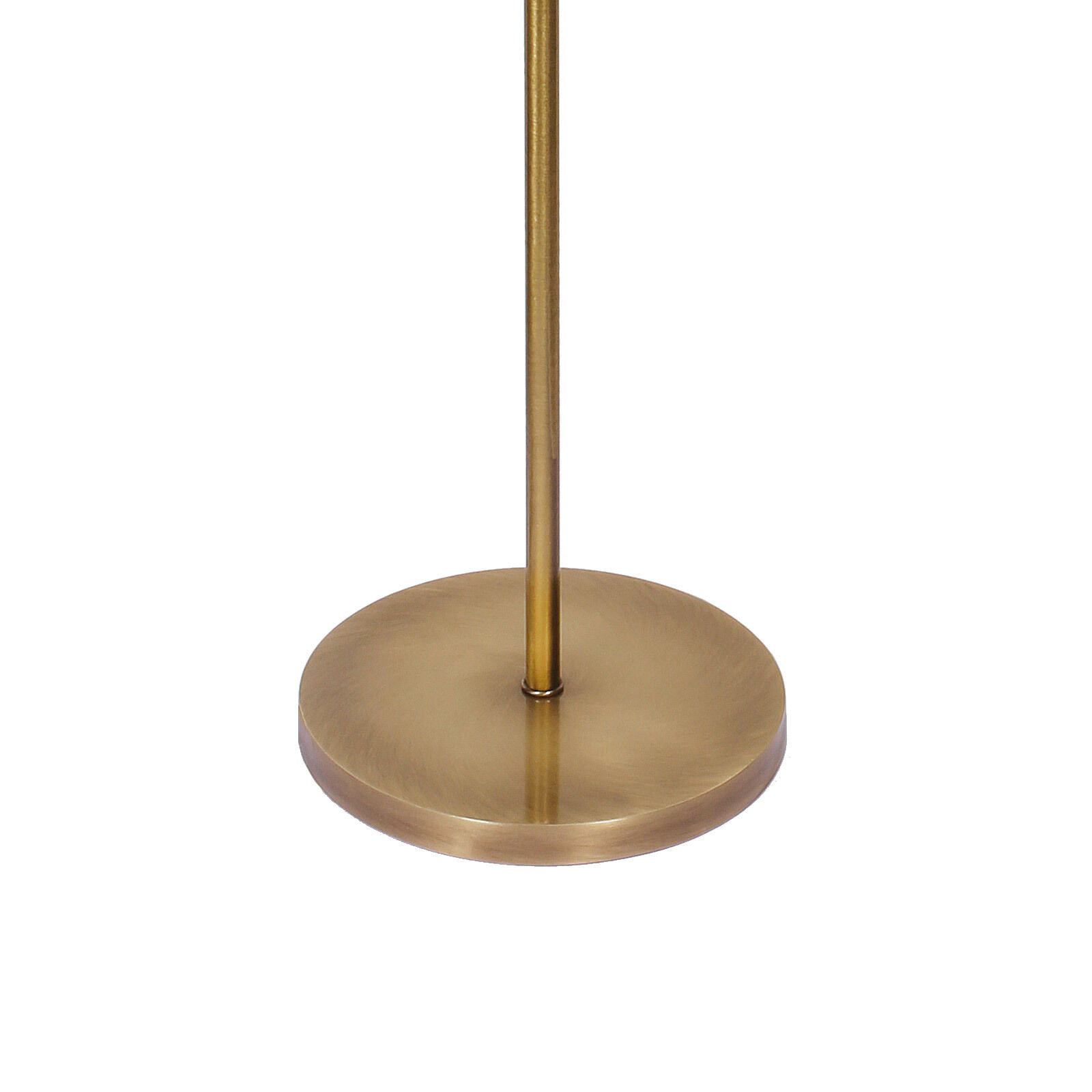 Stehlampe E27 160,5 cm in Bronze hell Braun Messing Stoff