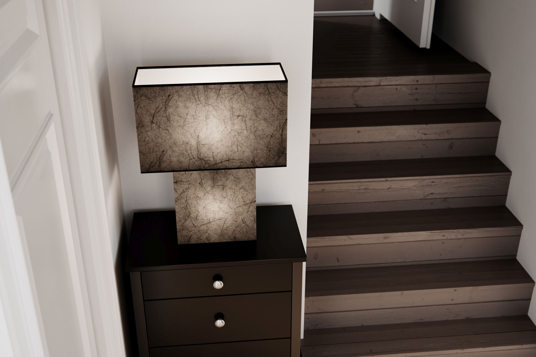 Lampe, Innenarchitektur, Holz, Hartholz, Tischlampe