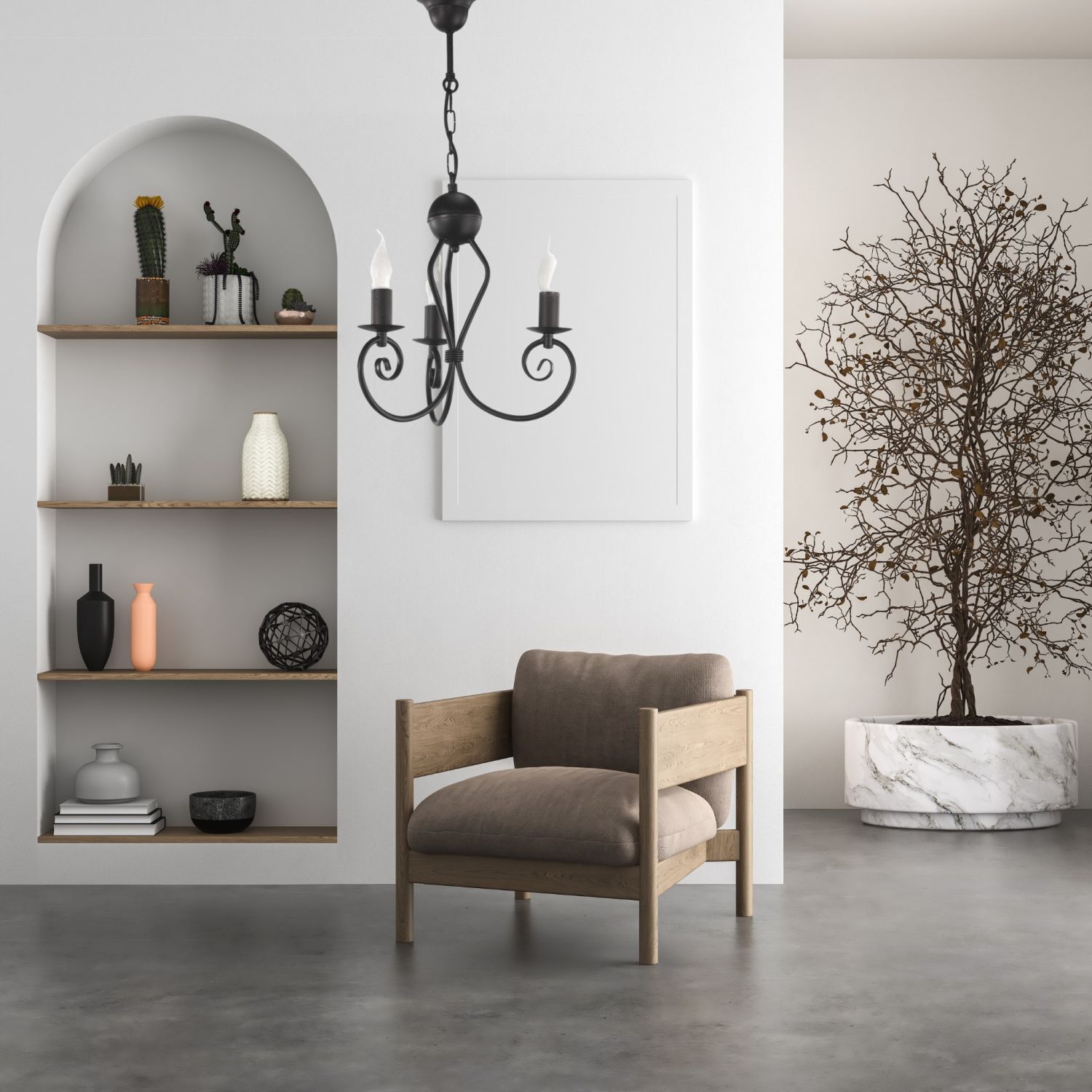 Moebel, Innenarchitektur, Lampe, Pflanze, Stuhl