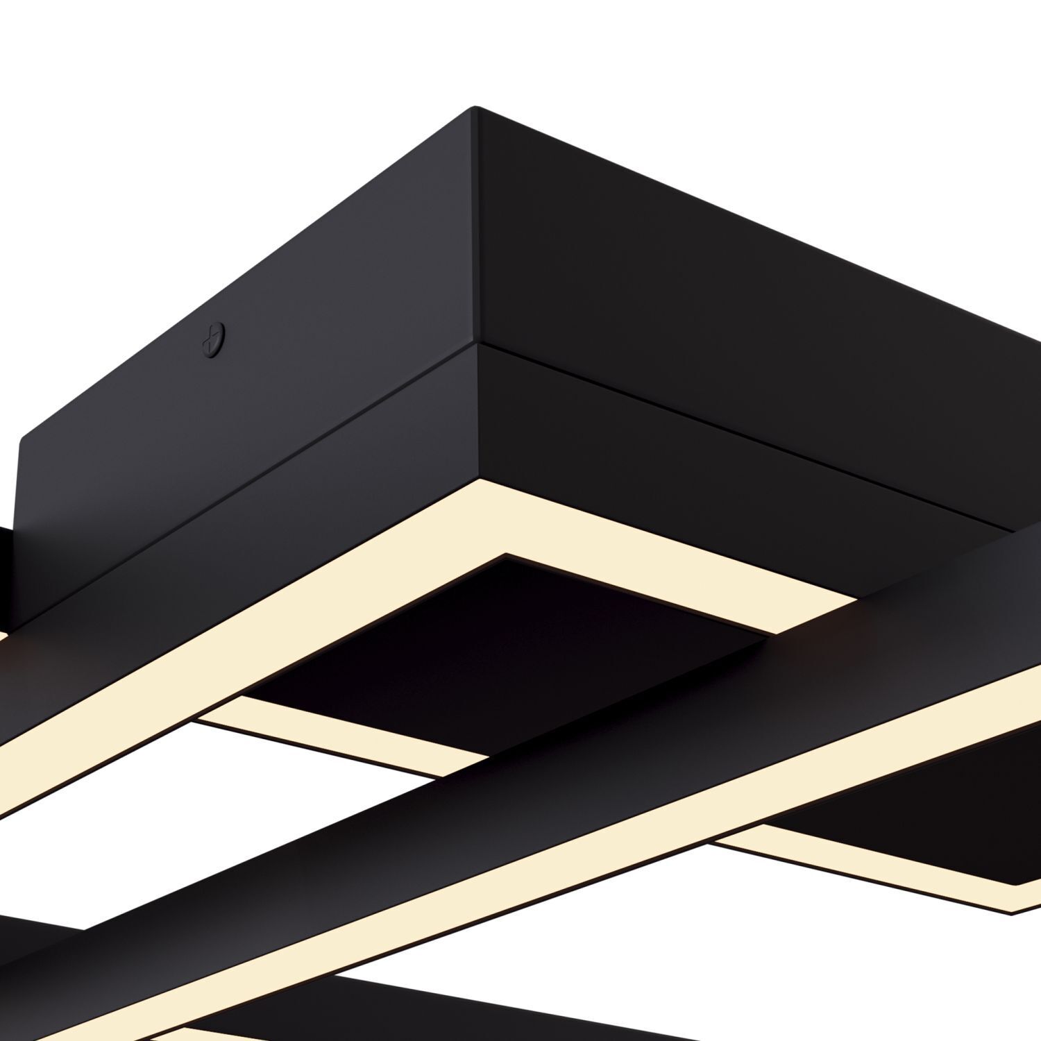 Deckenleuchte LED Metall Schwarz 2900 lm Modern MIA