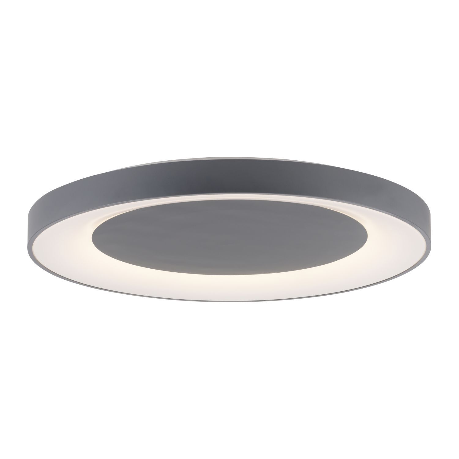 LED Deckenlampe mit Fernbedienung dimmbar Grau Ø70 cm