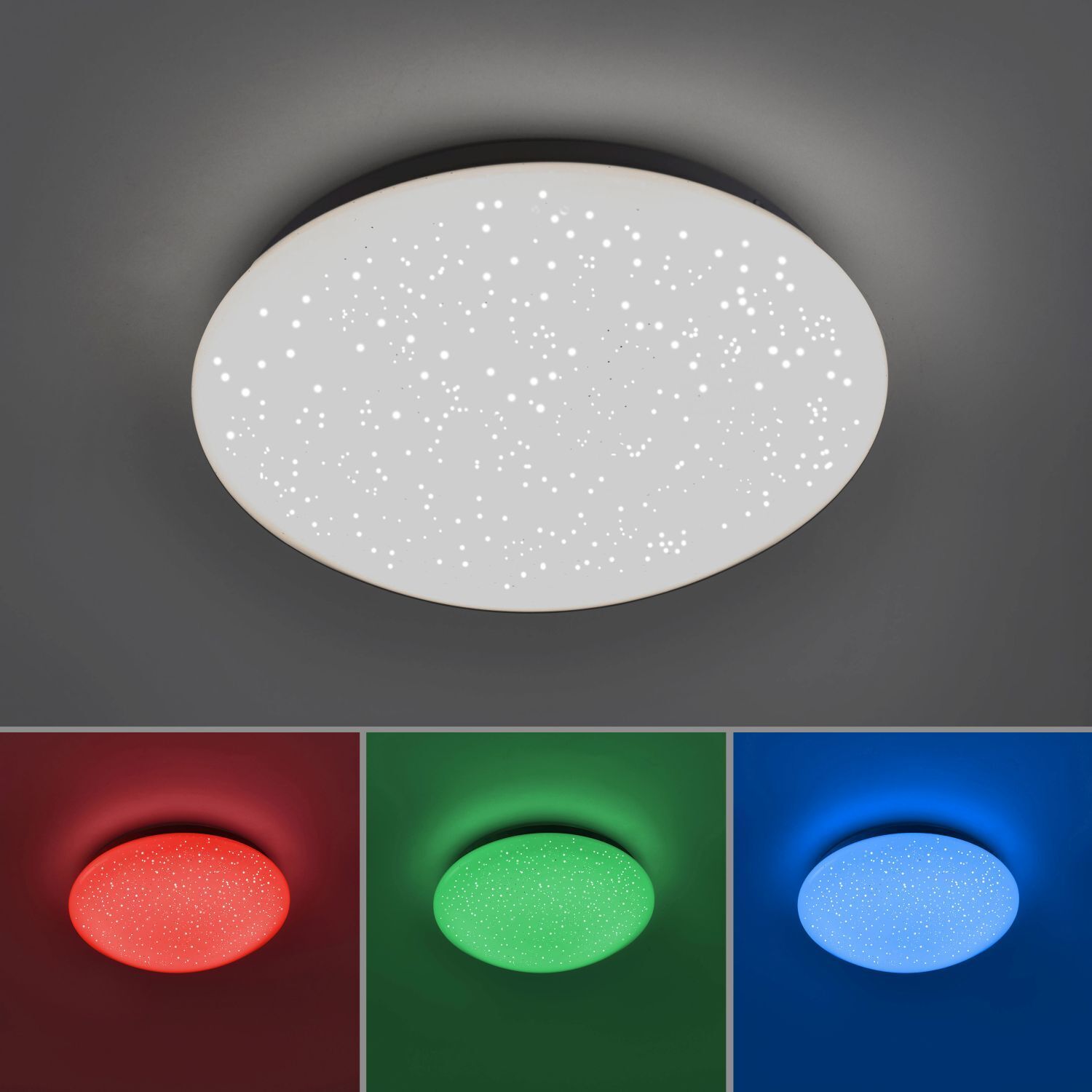 LED Deckenleuchte Sternenhimmel dimmbar RGB 860 lm 6 W Deckenleuchte, Licht