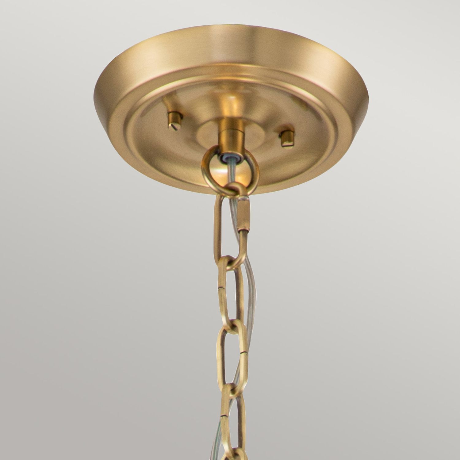 Hängeleuchte Glas Metall rund D: 58,4 cm 4x E27 blendarm