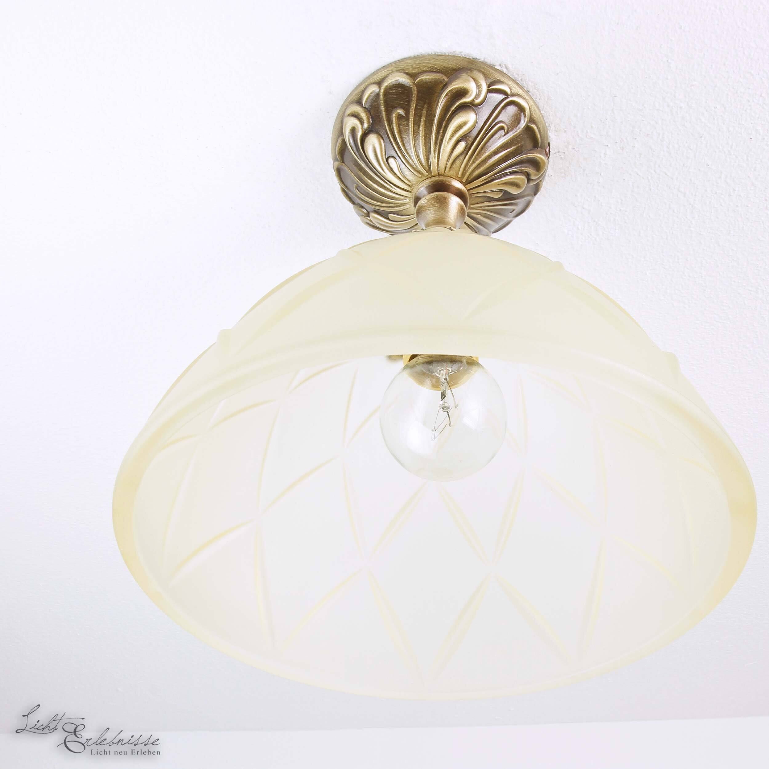 Jugendstil Deckenleuchte Deckenlampe Beige