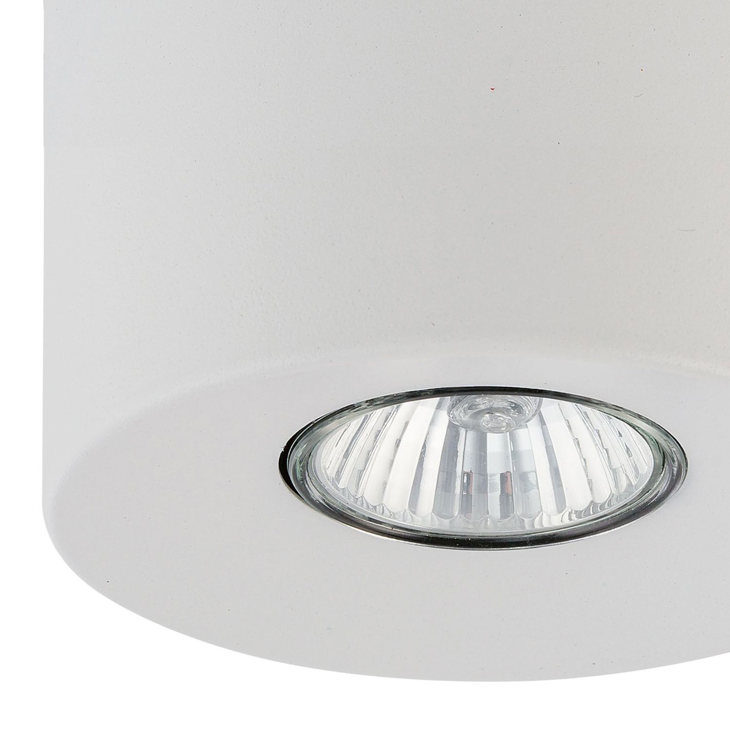 Deckenspot Weiß Metall Ø 11 cm rund flach GU10