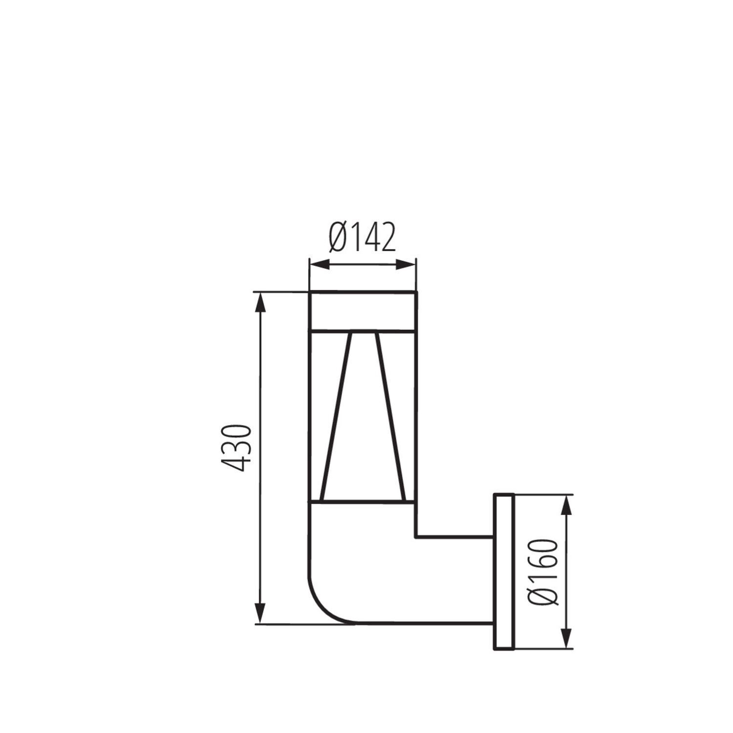 Wandlampe außen IP54 Modern Grau Eingang FLANNA