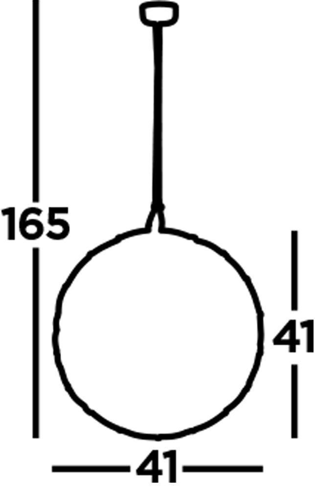 LED Hängelampe Chrom 3000 K rund Ø 41 cm Metall