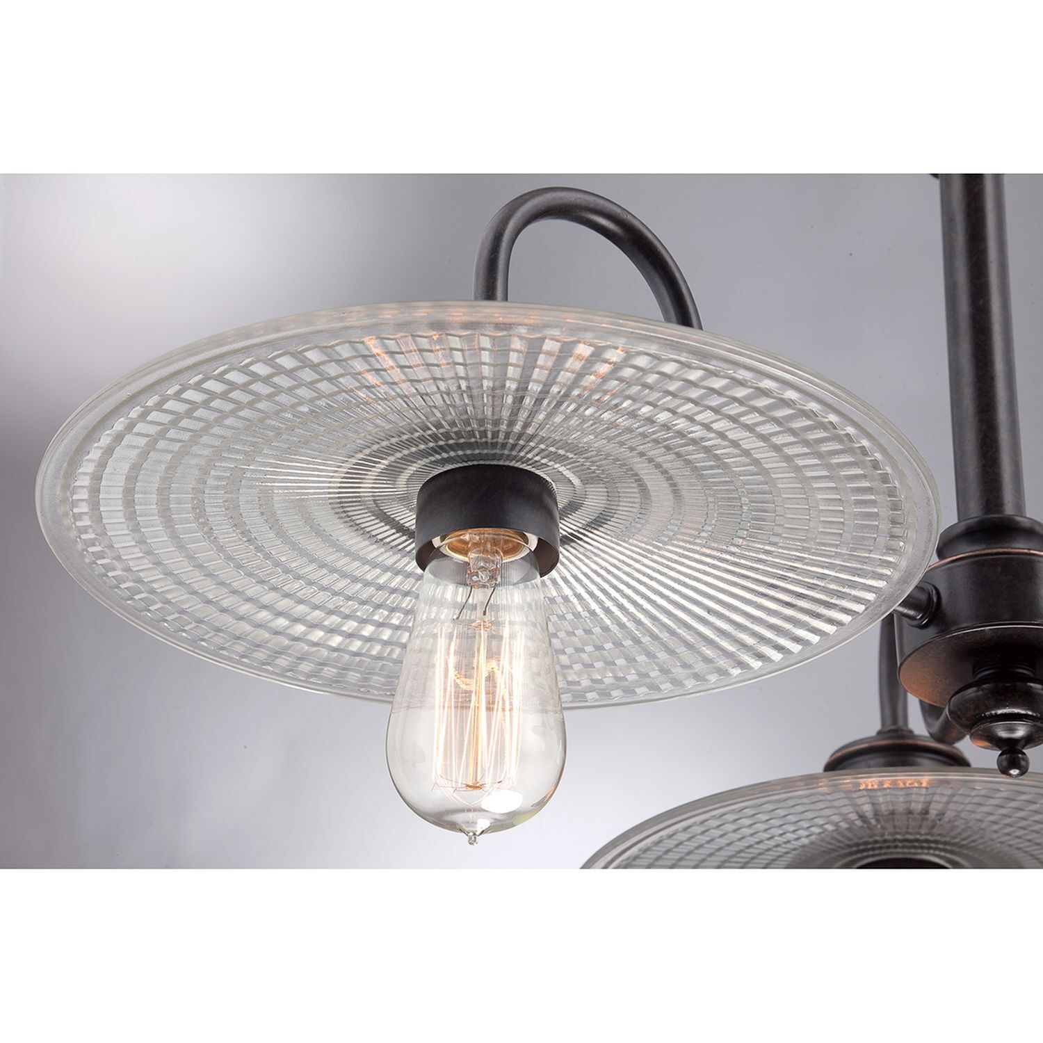 Hängelampe Metall Glas 3-flammig Esszimmer ALNILLA