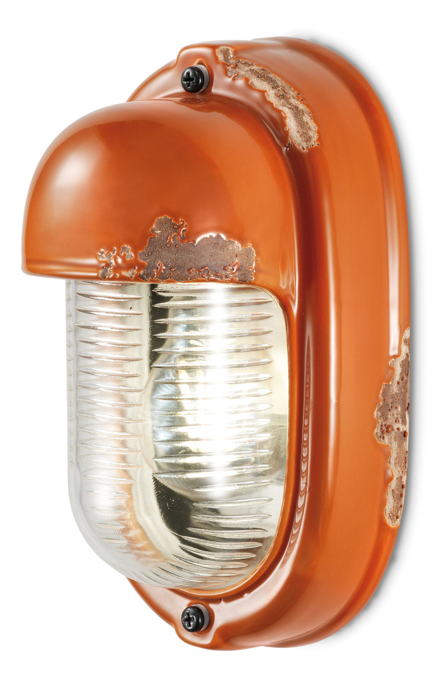 Badezimmerleuchte Keramik Glas H: 24 cm E27 Maritim
