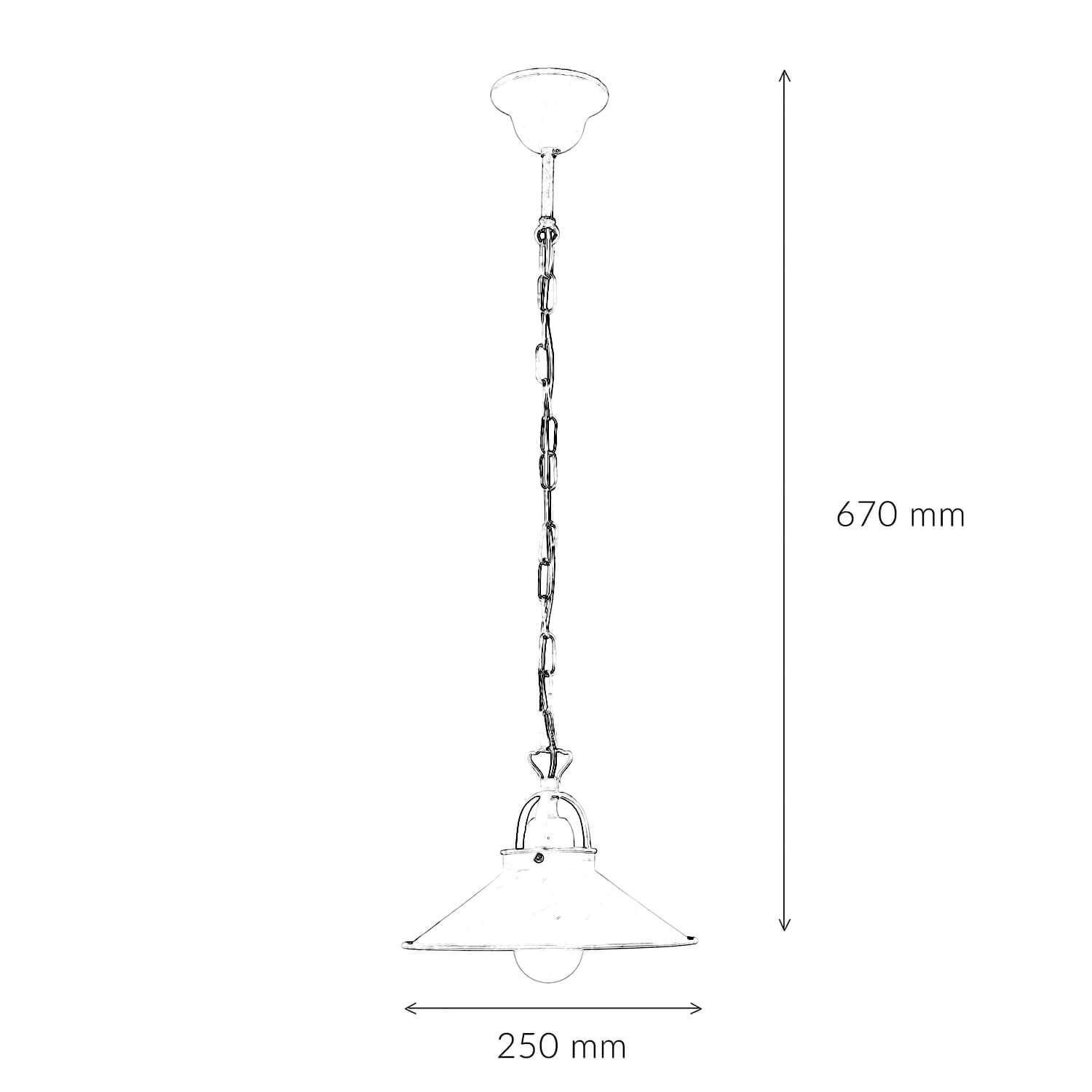 Hängeleuchte Messing E27 Ø 25 cm Vintage ALICE