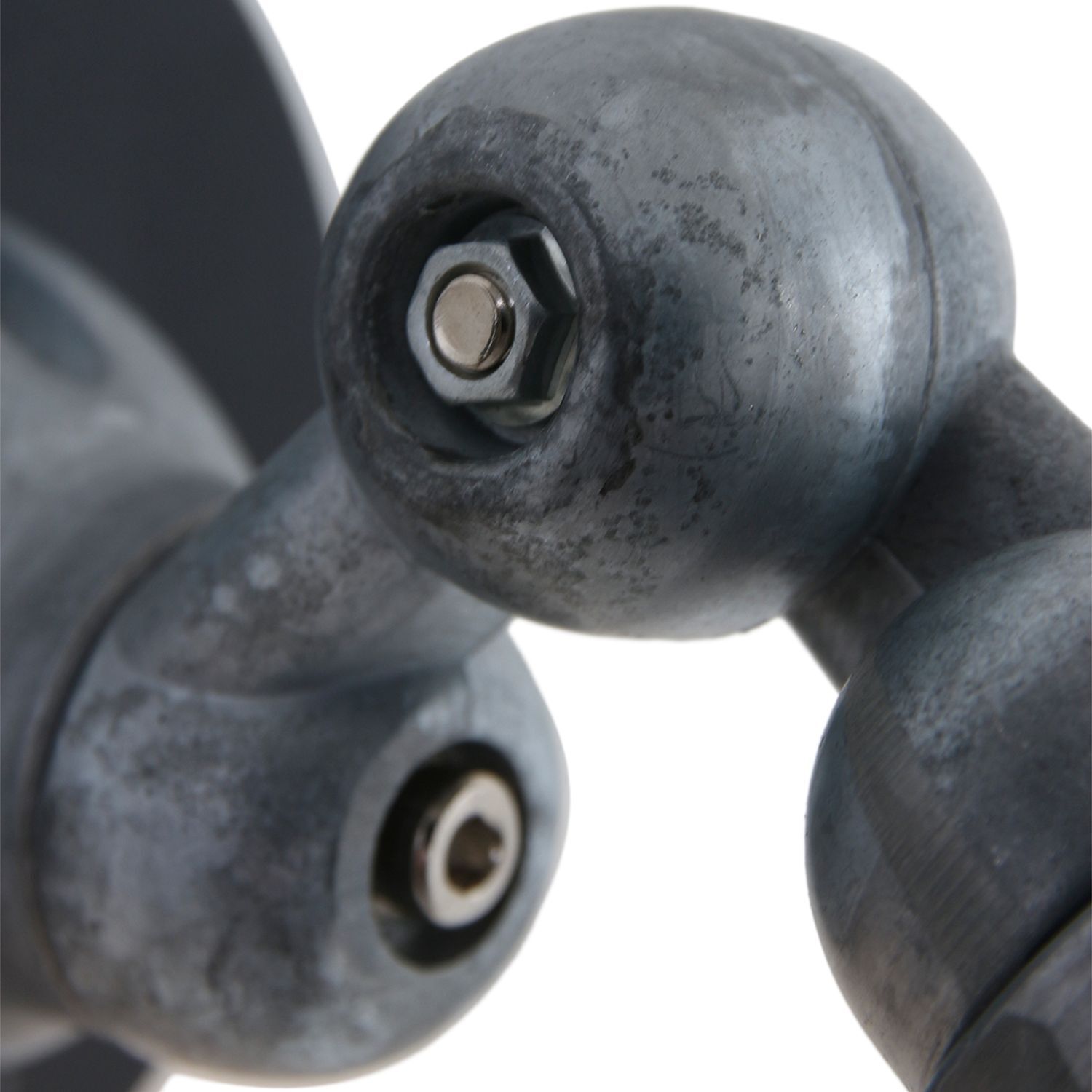 Wandspot mit Stecker in Schwarz Silber T:29 cm flexibel