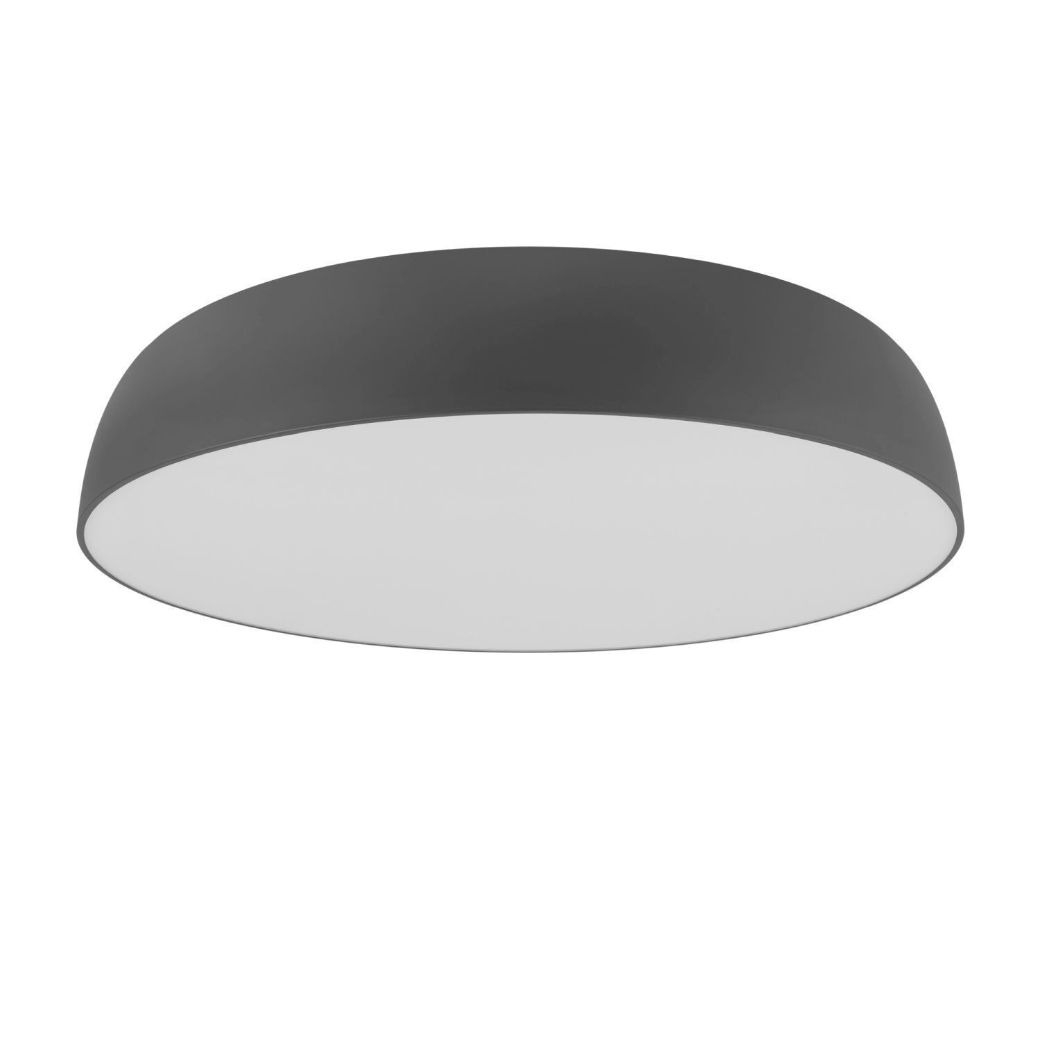Runde Deckenlampe E27 blendarm 10-flmg L:78 cm in Grau
