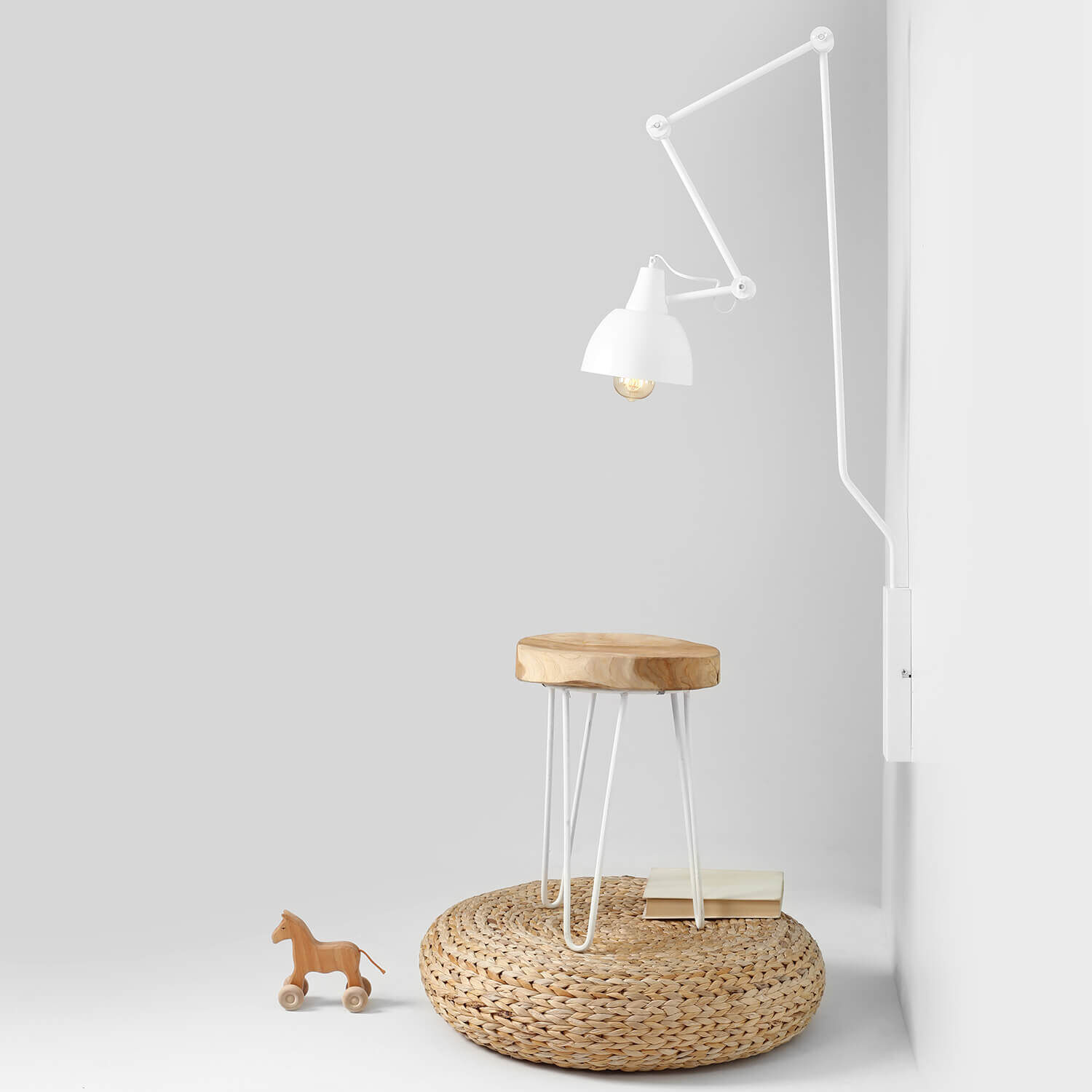 Wandleuchte Weiß Modern Design Leseleuchte Wand Lampe