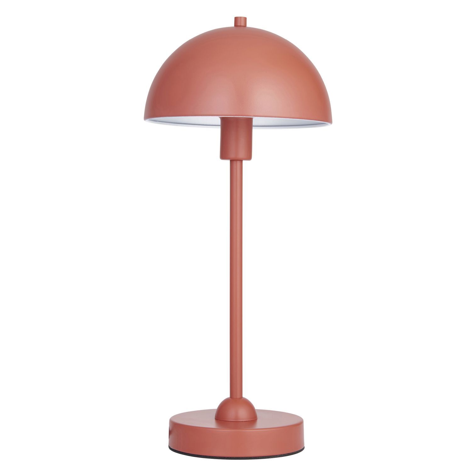 Pilzlampe Metall 41 cm in Terracotta E14 Kabelschalter