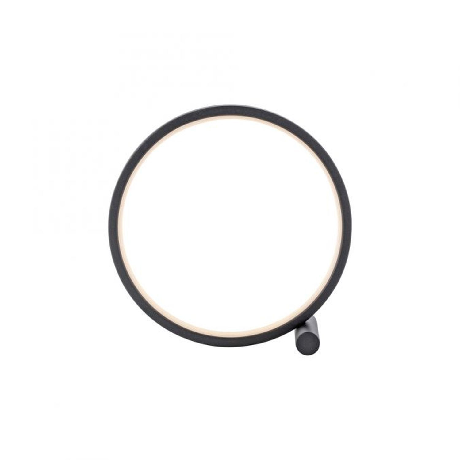 LED Tischlampe Schwarz Metall Ring H:25,5 cm 1290 lm