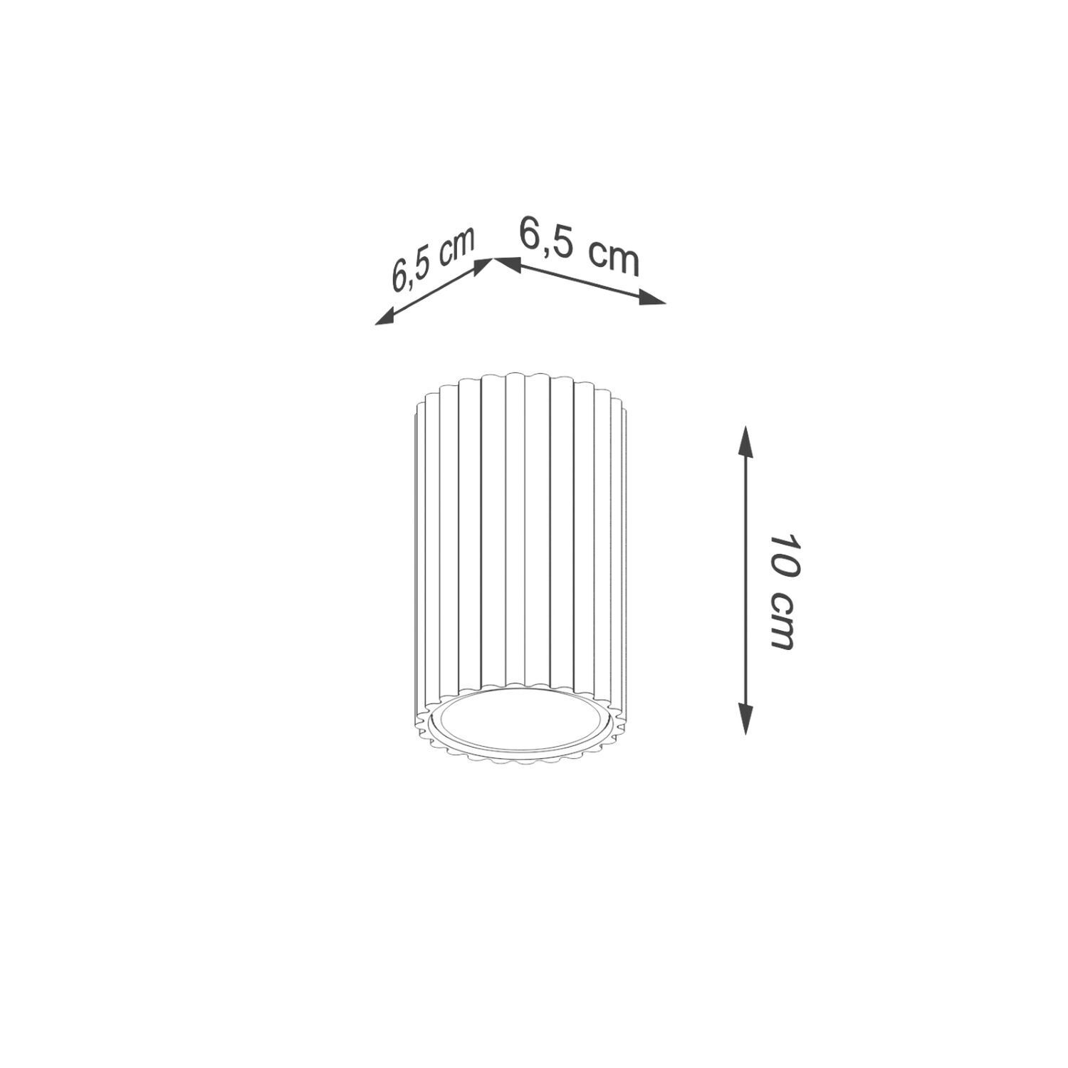 Kleiner Aufbauspot GU10 Ø 6,5 cm H: 10 cm Aufputz Grün Modern