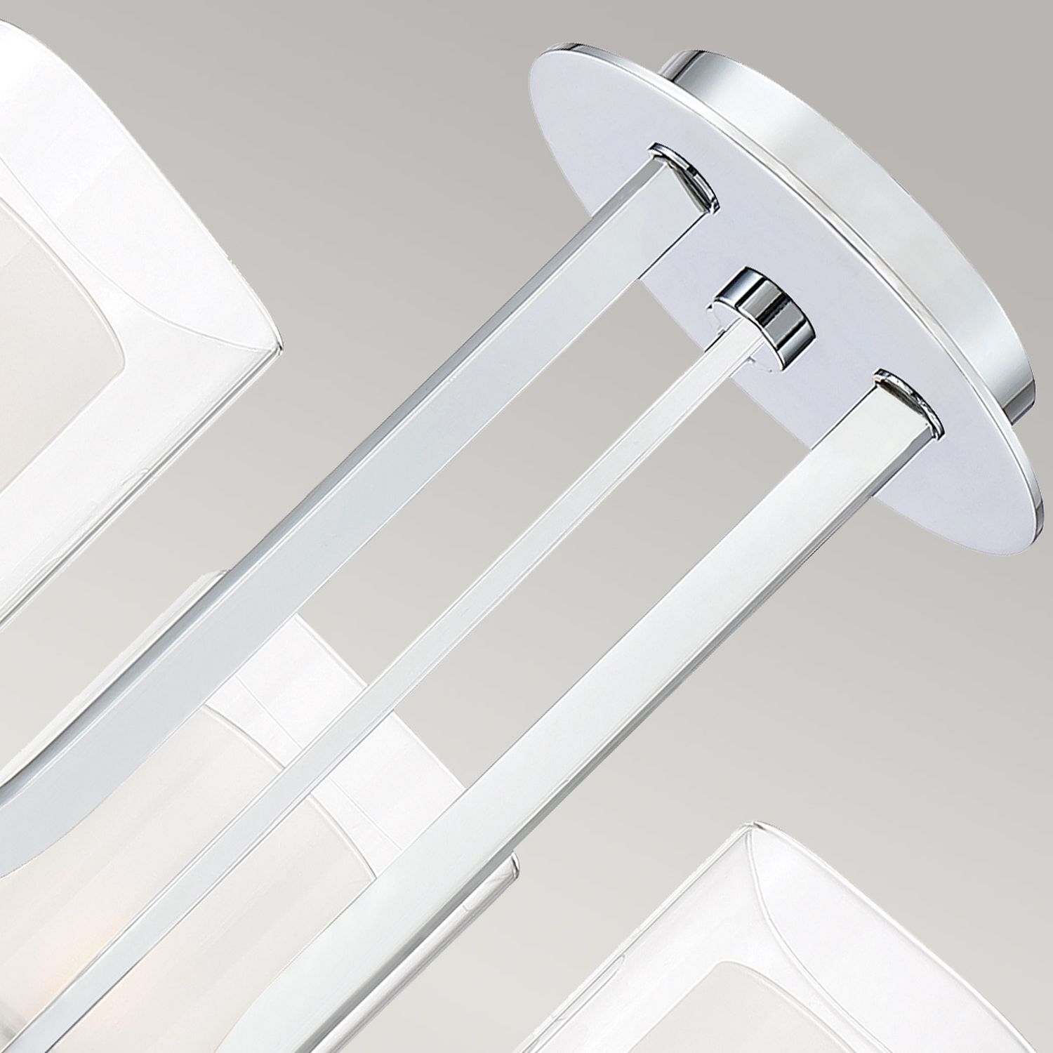 LED Wandlampe Badezimmer Metall Glas B: 53,3 cm IP44 3000 K