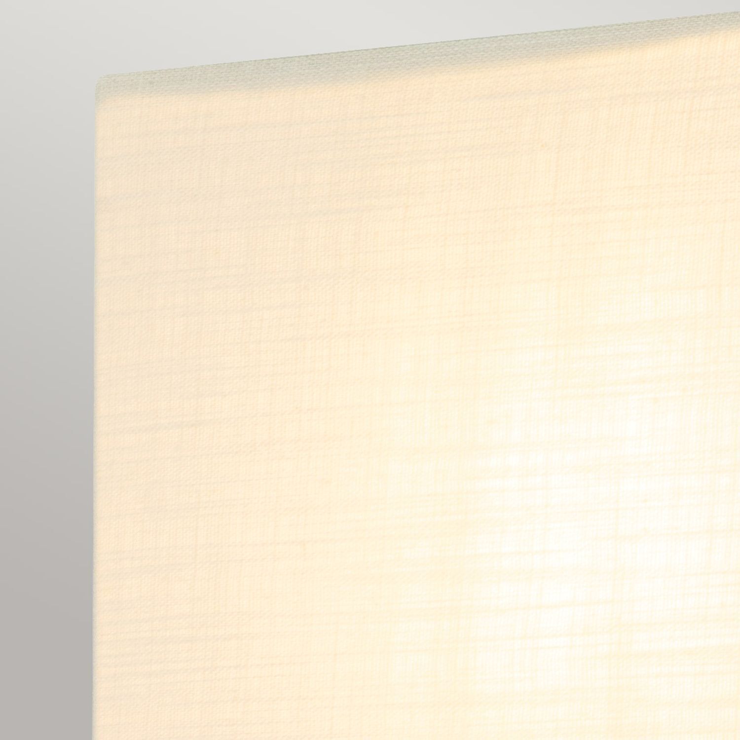 Wandlampe Stoffschirm H: 25,4 cm in Blattgold Weiß