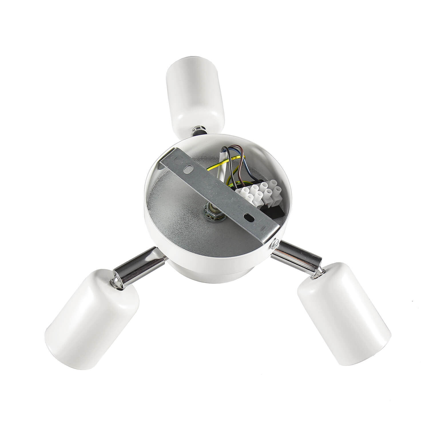 Runde Deckenlampe Stoff Ø50cm Braun blendarm Runde Deckenlampe Stoff Ø50cm Braun blendarm