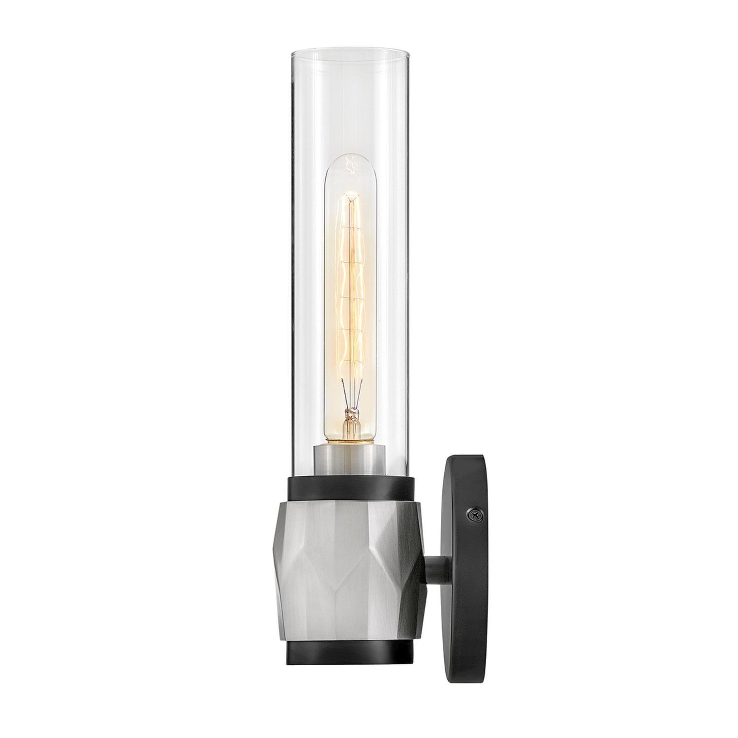 Badleuchte Metall Glas E27 IP44 H: 34,6 cm Modern GRETA Lampe, Licht