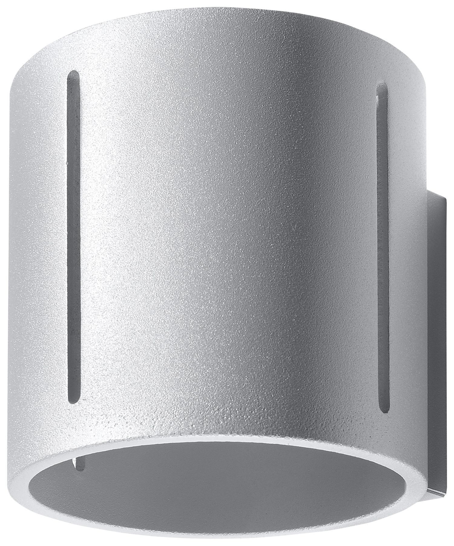 Wandlampe Metall klein H: 10 cm Up Down Grau G9 Flur