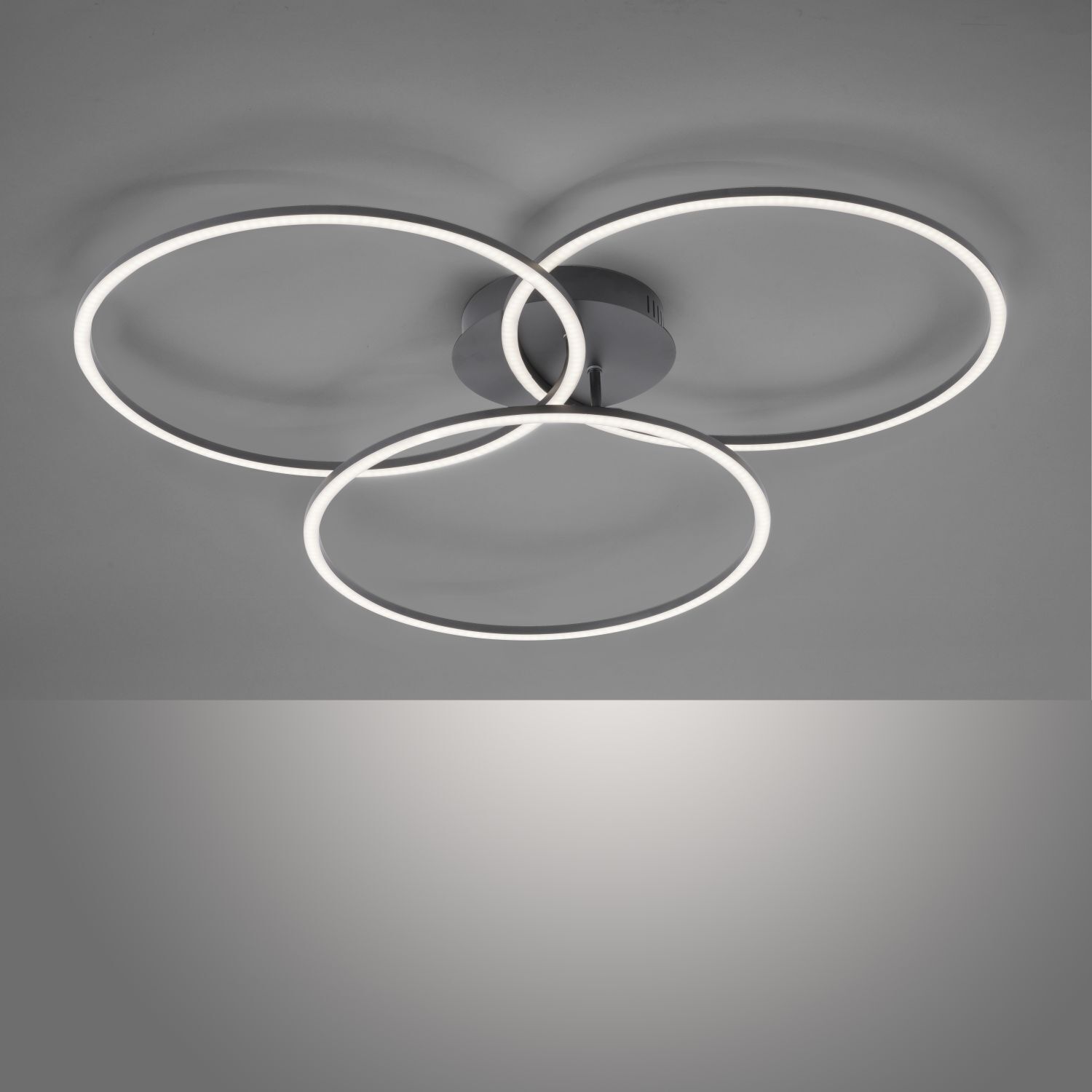 LED Deckenleuchte Metall Schwarz 12 W 1500 lm beweglich Gerät, Deckenventilator, Elektrisches Gerät