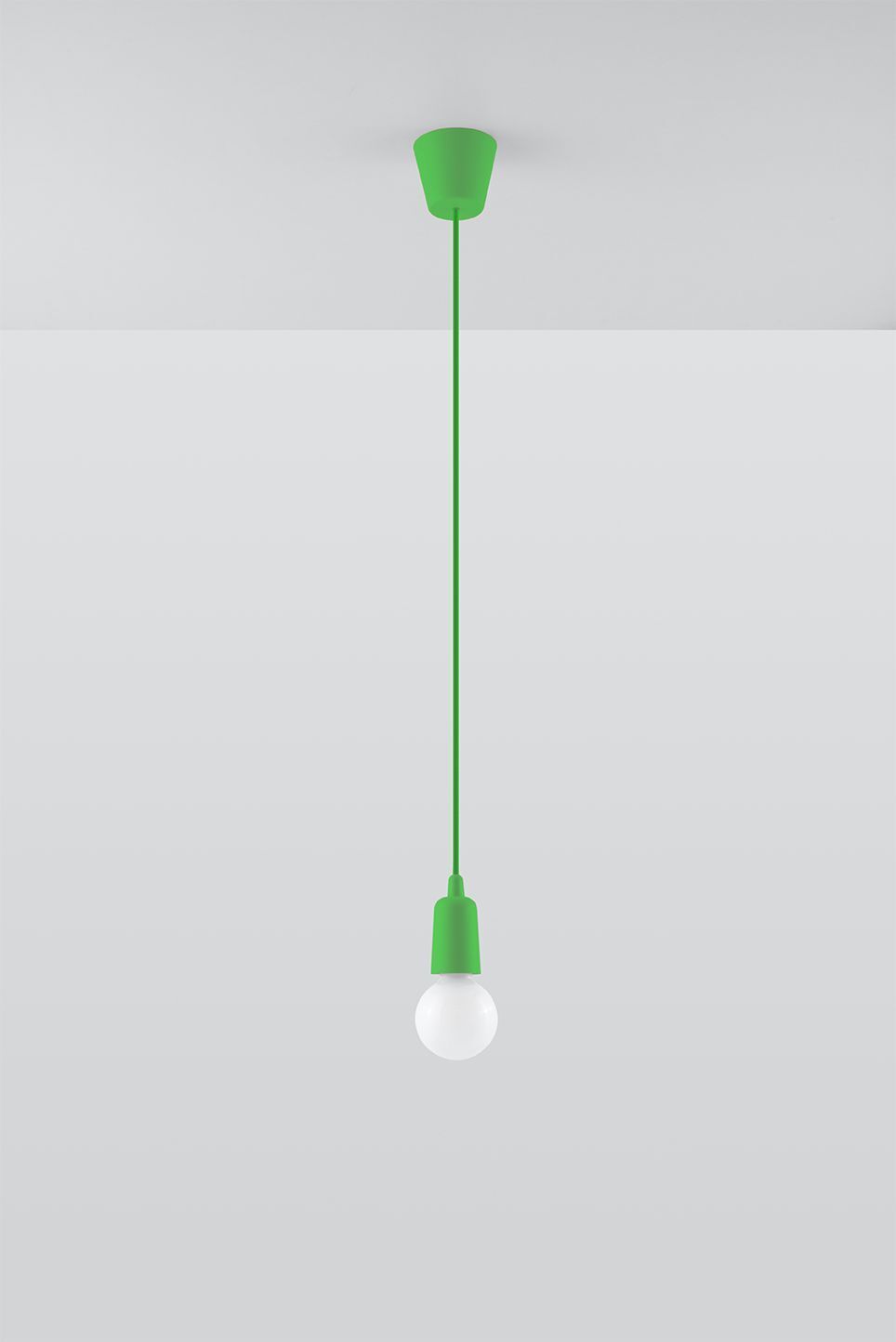 Pendelleuchte Grün verstellbar bis 90cm Retro NESSA