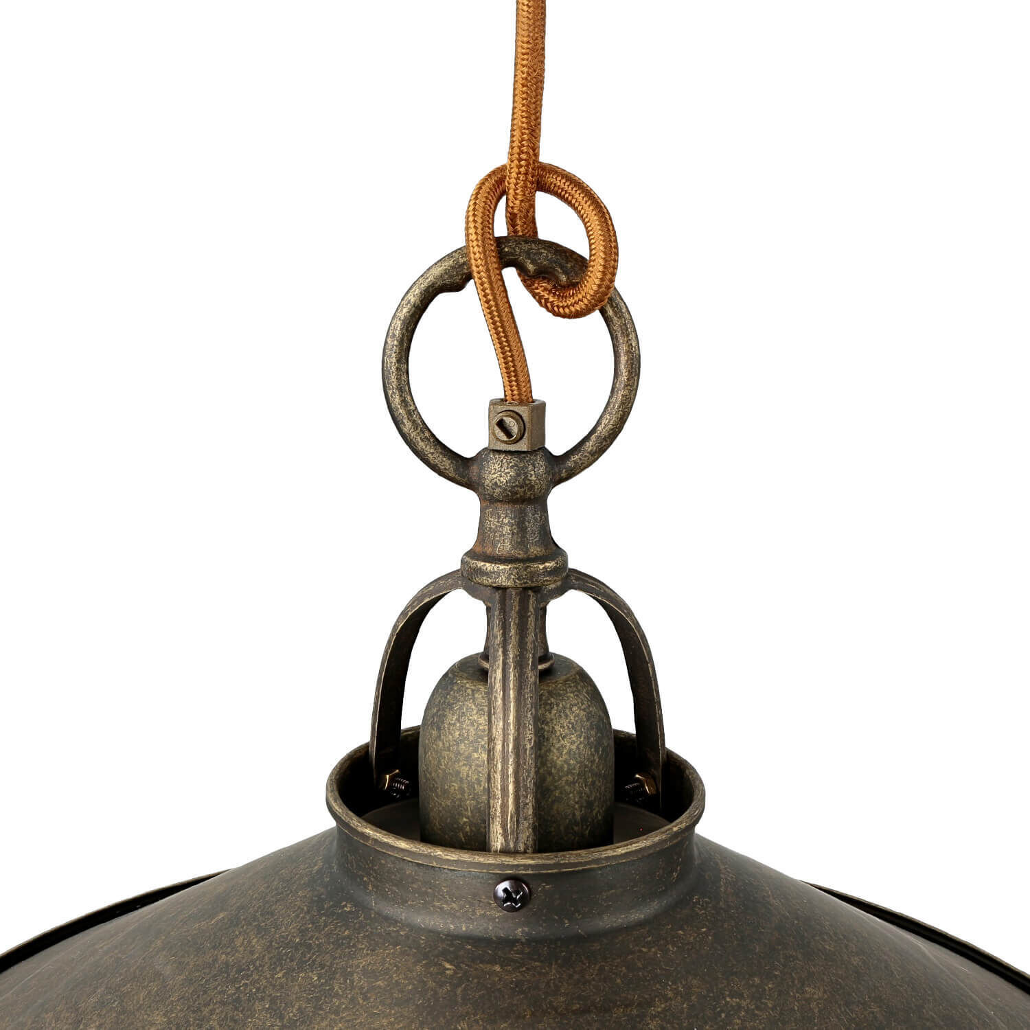 Höhenverstellbare Hängeleuchte Rustikal Bronze Antik