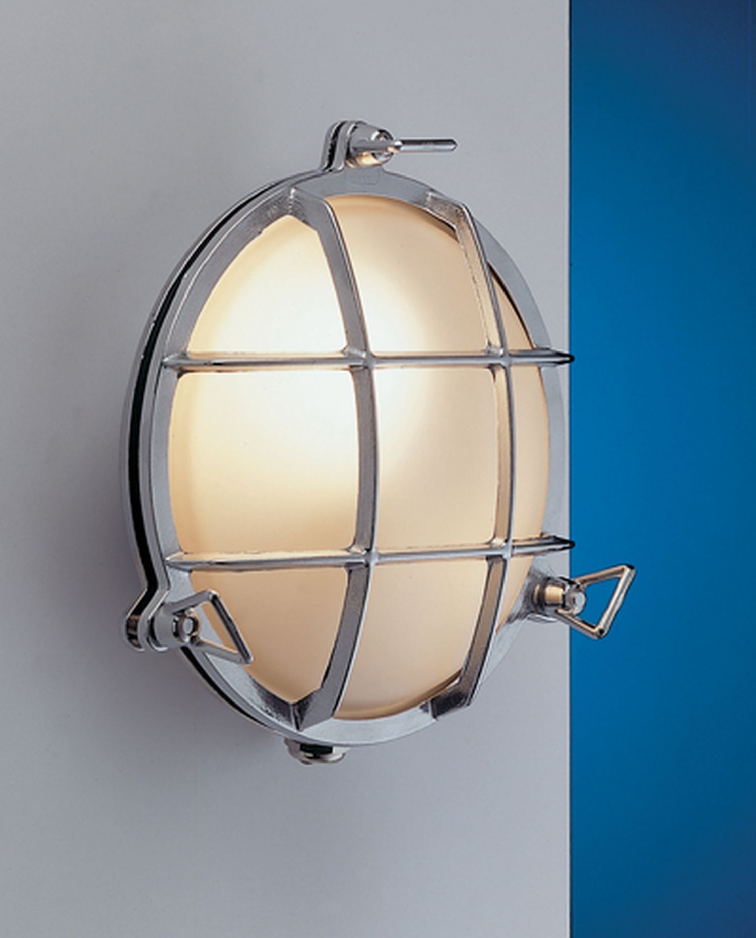 Wandleuchte Außen Messing verchromt Bullauge Schiff Leuchte, Lampe