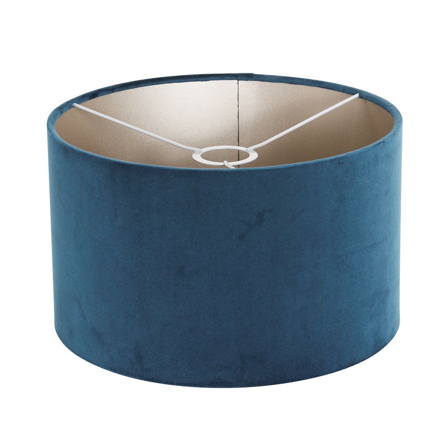 Gemütliche Hängelampe Schwarz Blau Metall Stoff 140 cm