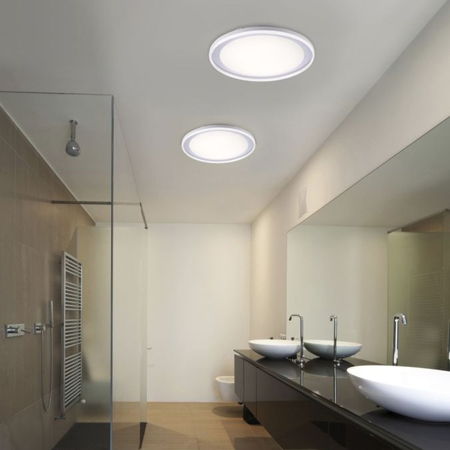 Deckenleuchte, Sinken