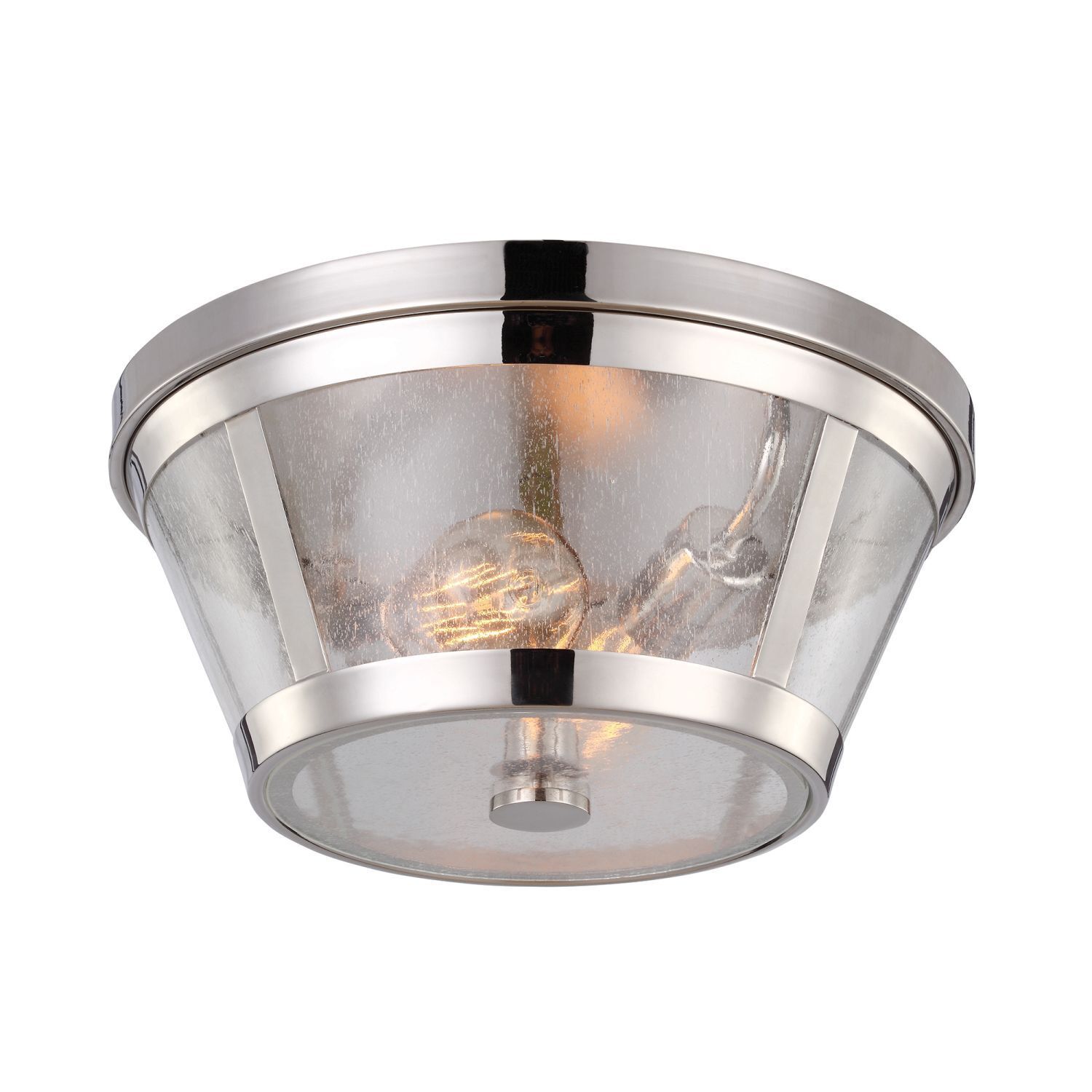 Stilvolle Deckenleuchte FLOR in Nickel Ø35cm Lampe