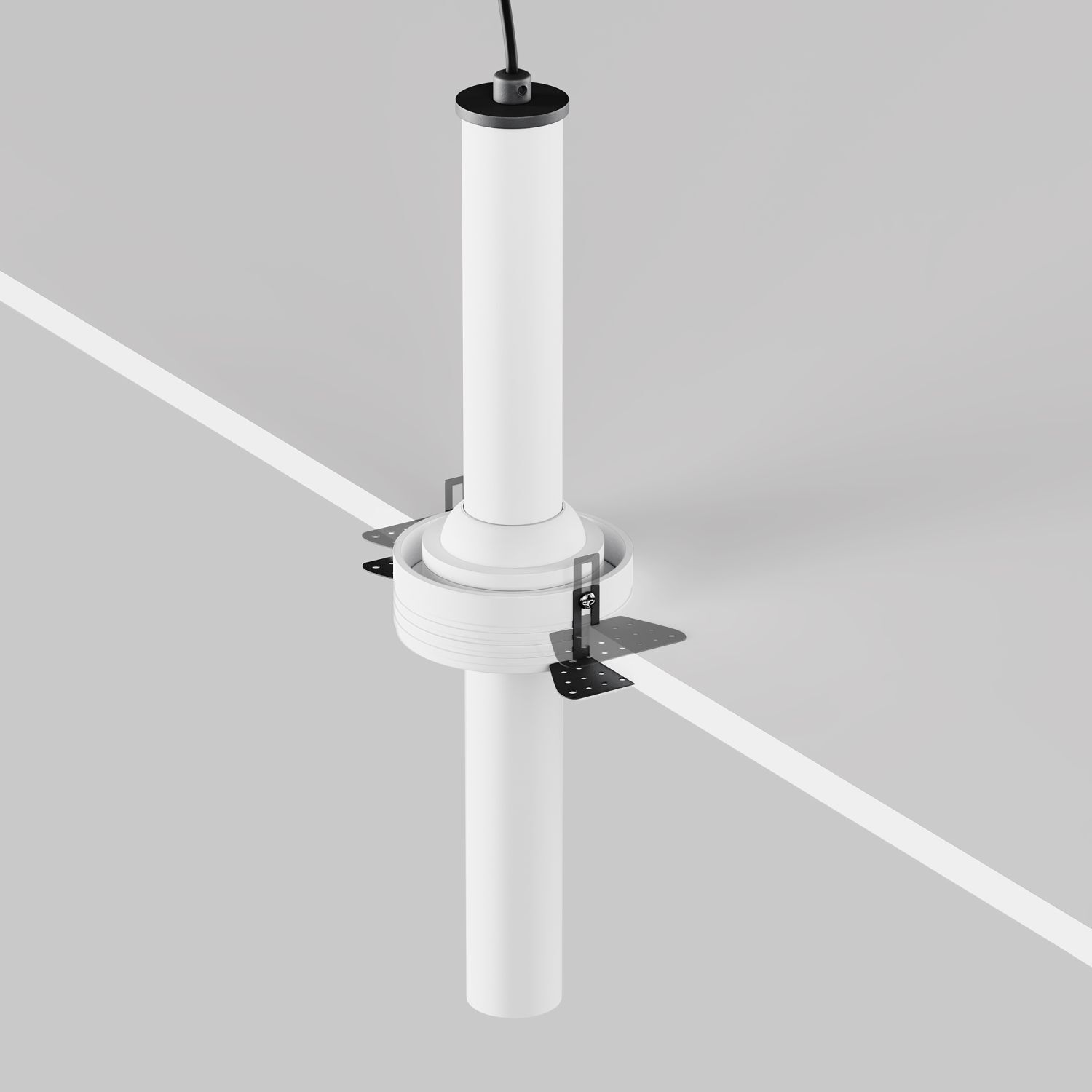 LED Einbauspot beweglich Weiß Ø3 cm 7 W 460 lm 3000 K Beleuchtung, Pendelleuchte, Kabel, Montagehalter, Rohr