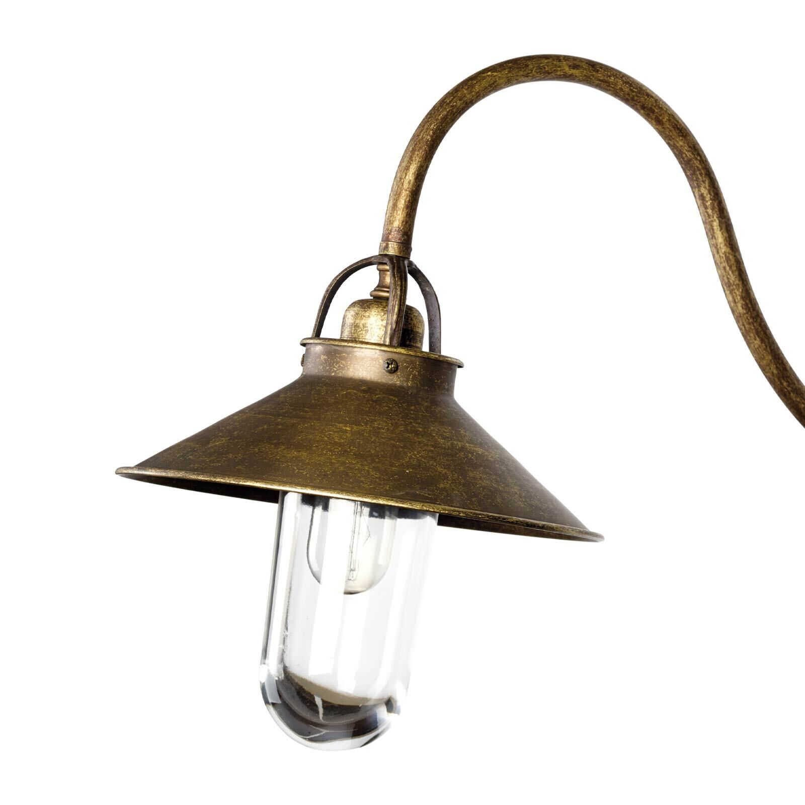 Außenleuchte Wand IP44 E27 in Bronze Antik matt Echt-Messing Lampe, Leuchte, Lampenschirm
