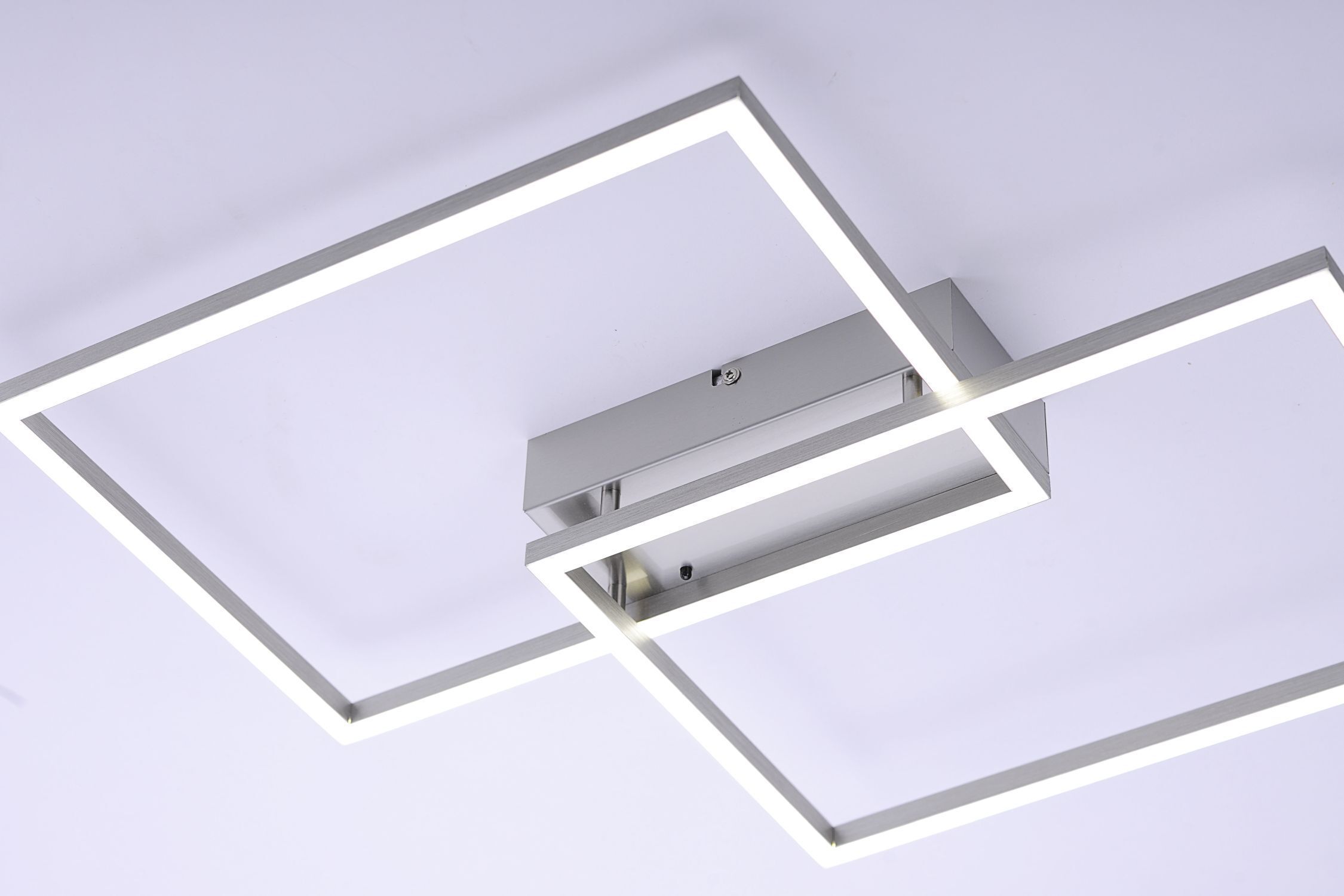 LED Deckenlampe in Stahl L:50,4 cm 2700-5000 K dimmbar Deckenleuchte, Gerät, Deckenventilator, Elektrisches Gerät
