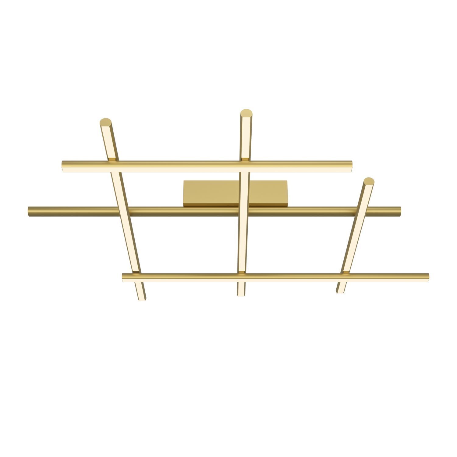 LED Deckenlampe Aluminium in Gold 3000 K warmweiß SIRI